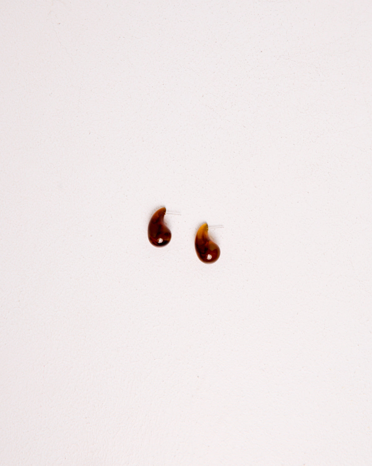 Resin Tort Earrings BROWN