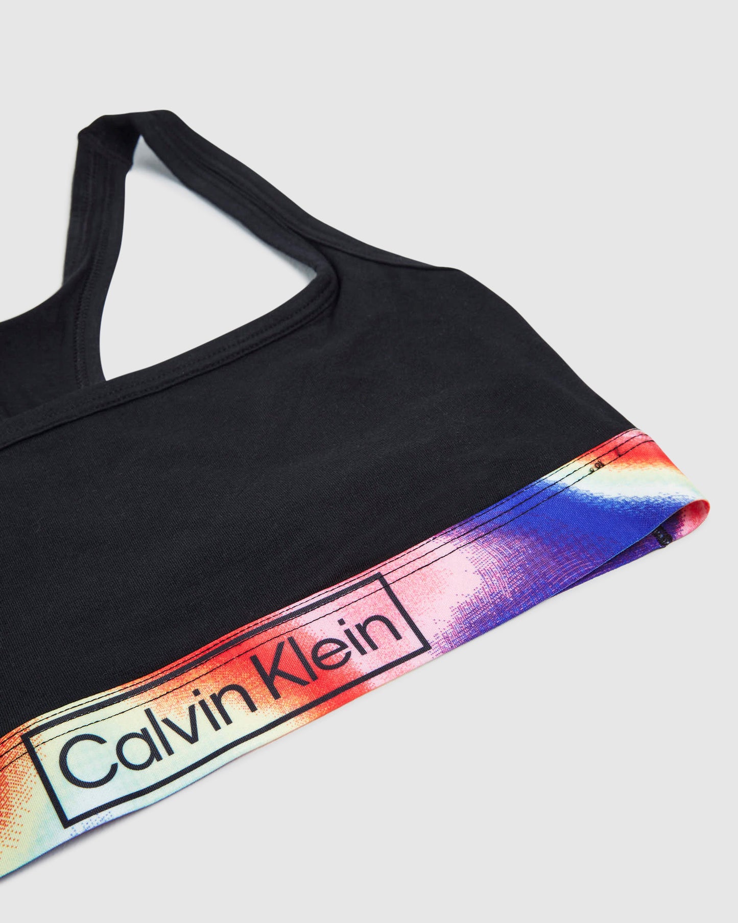 Reimagined Heritage Pride Cotton Unlined Bralette Black