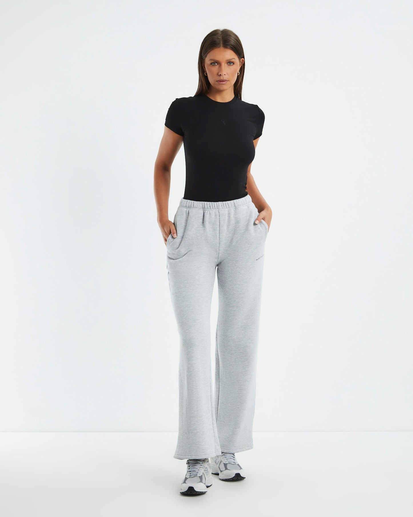 State Straight Leg Trackpants Grey