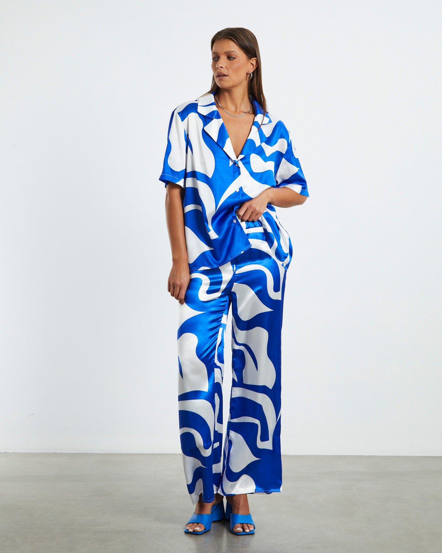 Indi Pants Blue Swirl