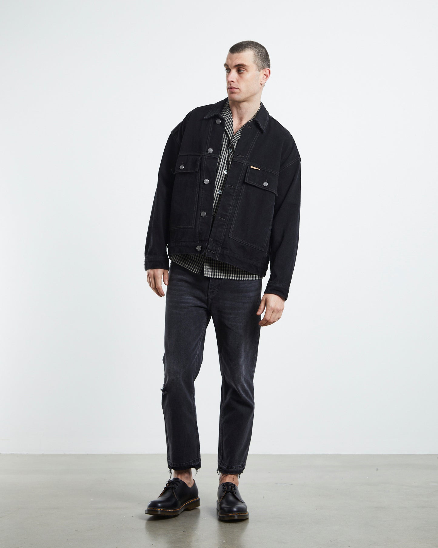 Aeon Trucker Jacket Black