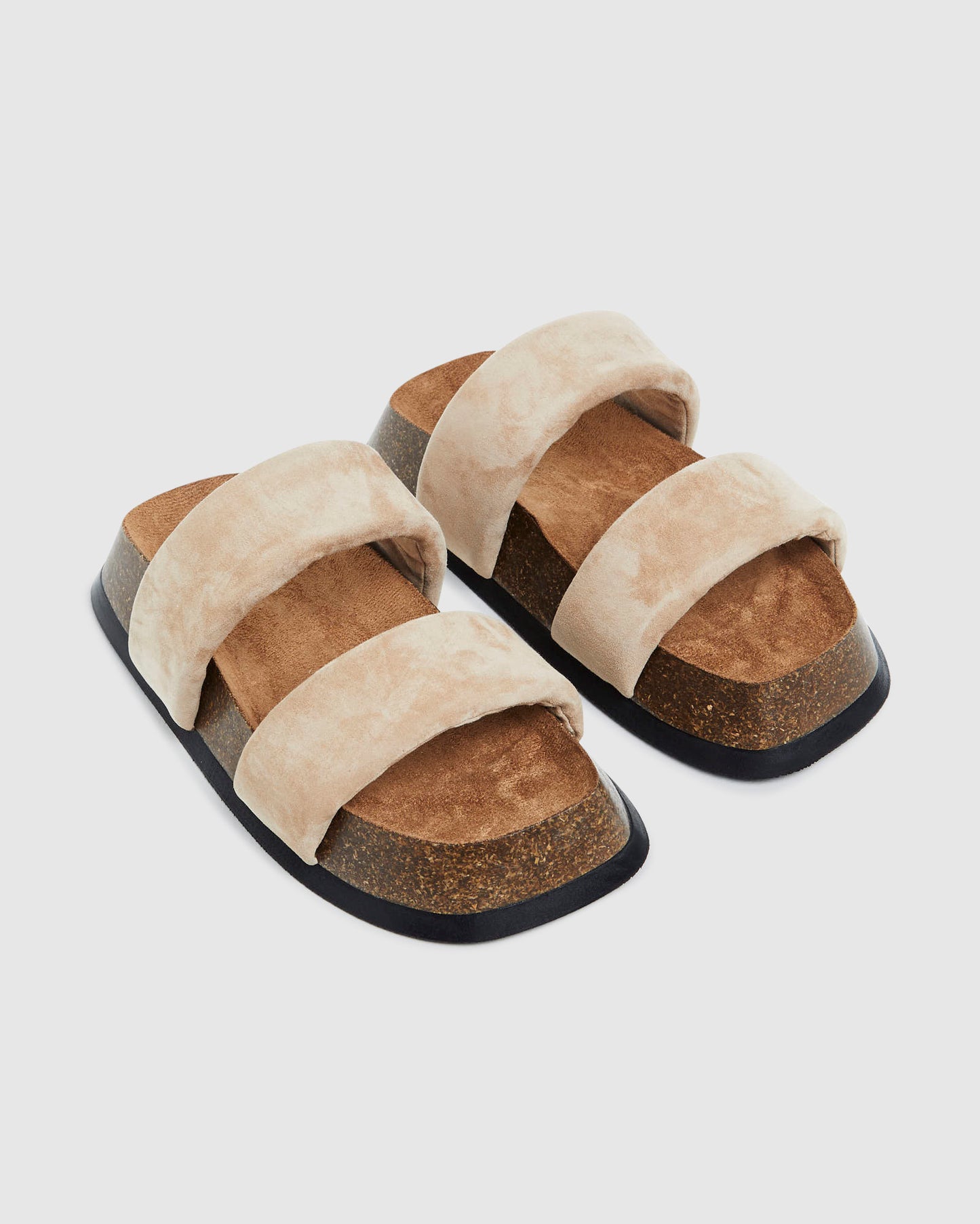 Darcie Sandals Natural Suede