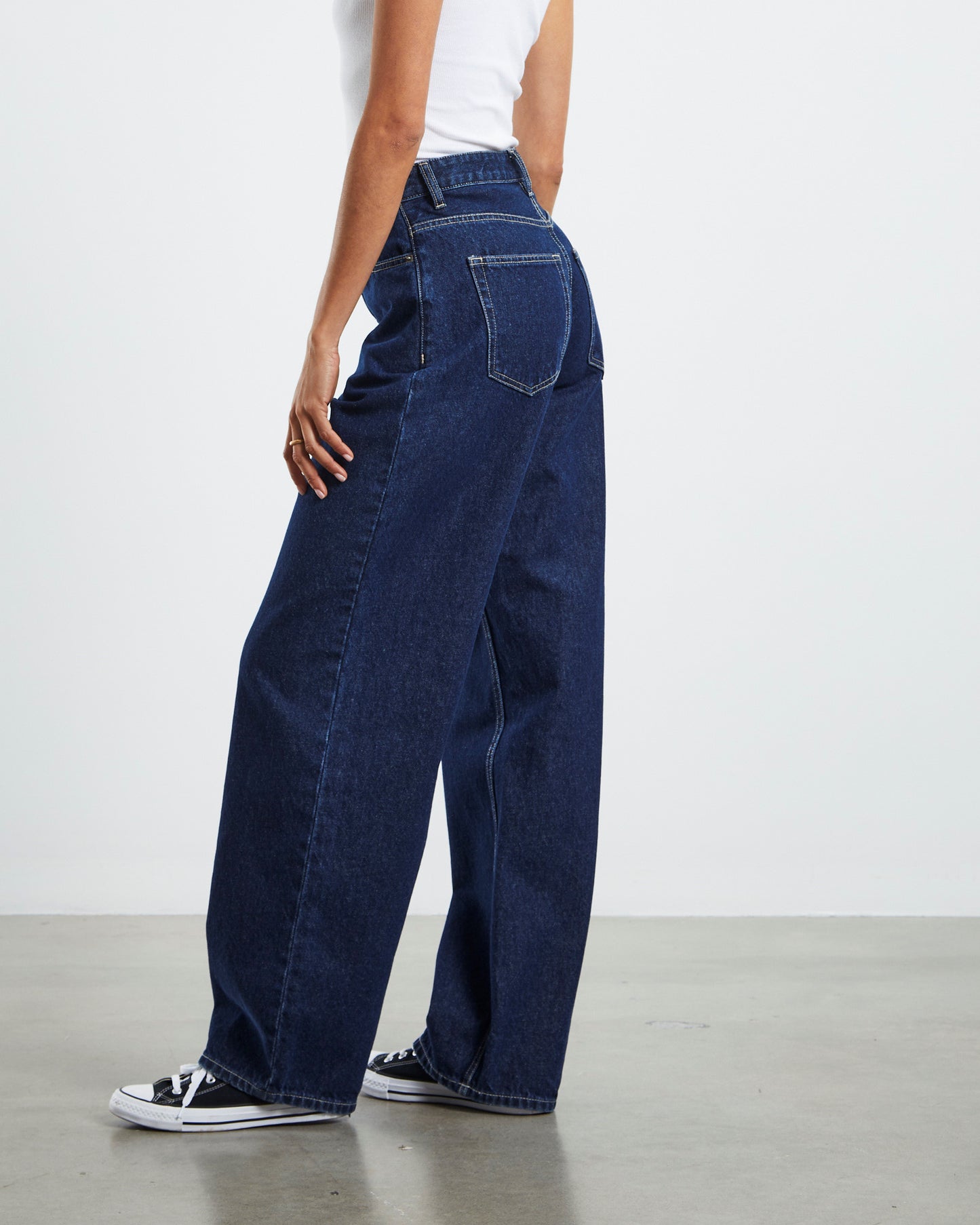 Donna Denim Jeans Pebble Dark Retro