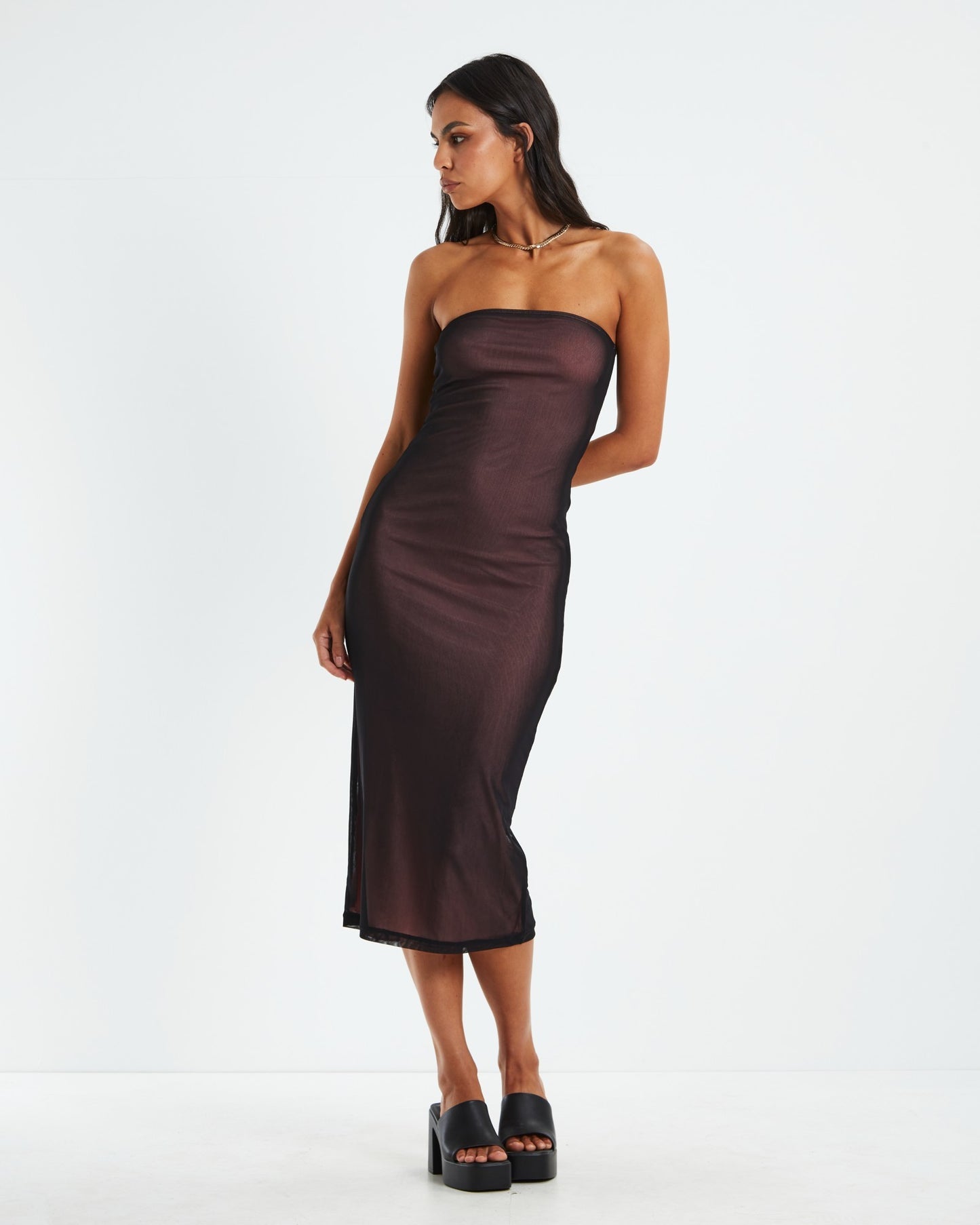 Rosbandi Dress Black/Pink