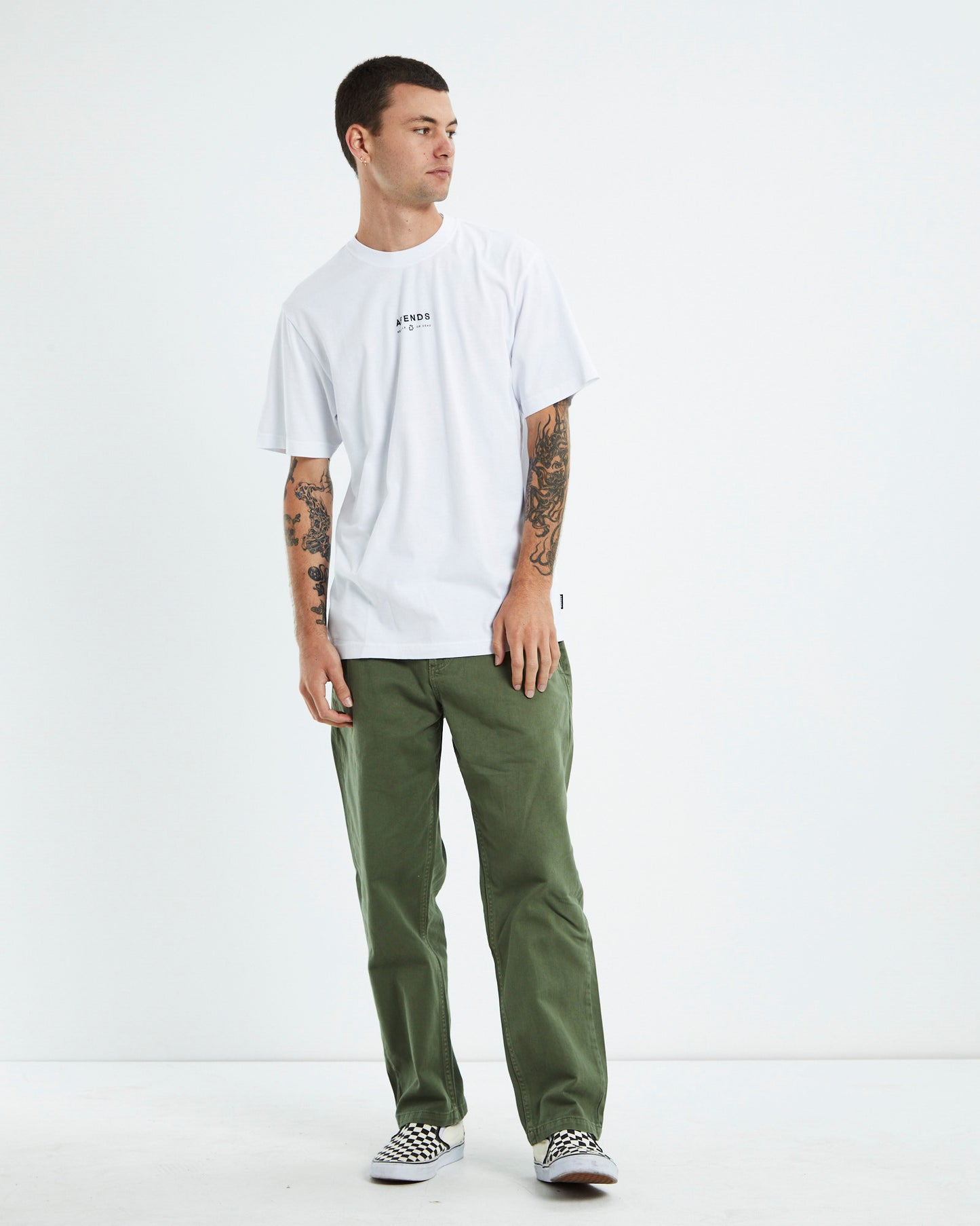 Calico Fit Short Sleeve T-Shirt White