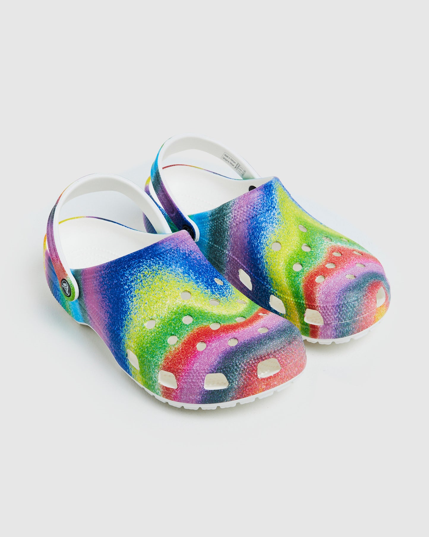 Classic Spray Dye Clogs White/Multi