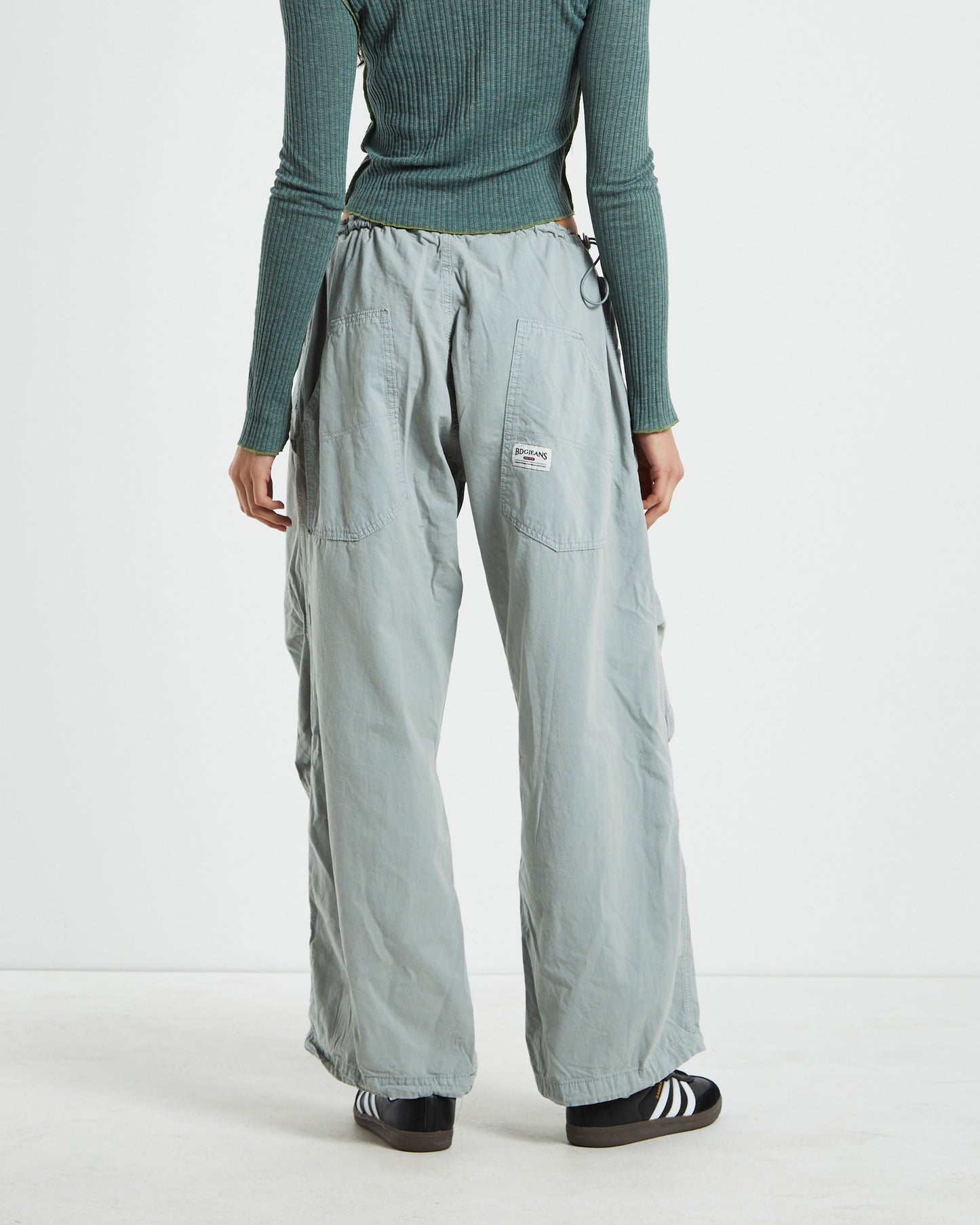 BDG Baggy Cargo Pants in Slate Grey