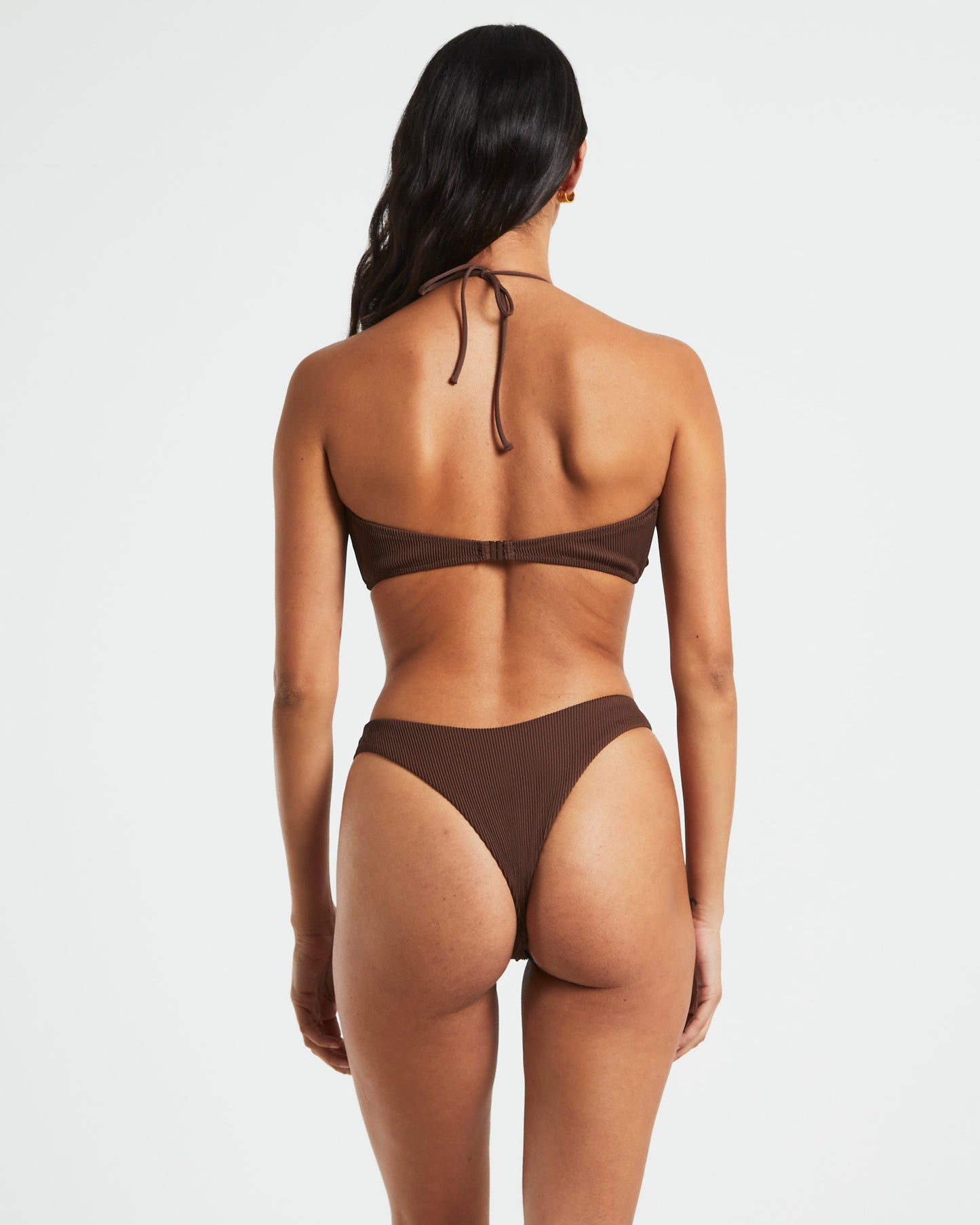 Rib Cross Front Bikini Top