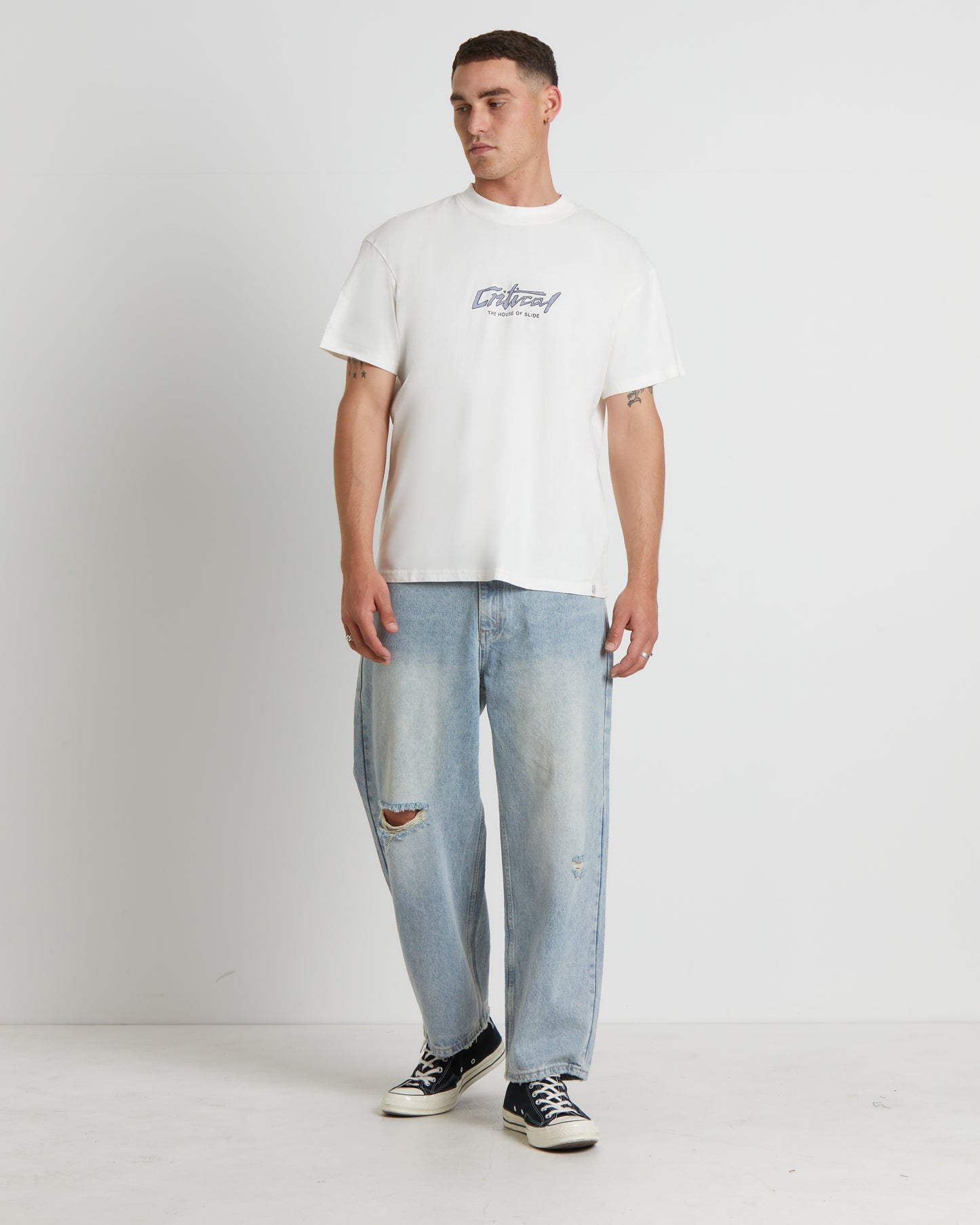 Dune Short Sleeve T-Shirt in Vintage White
