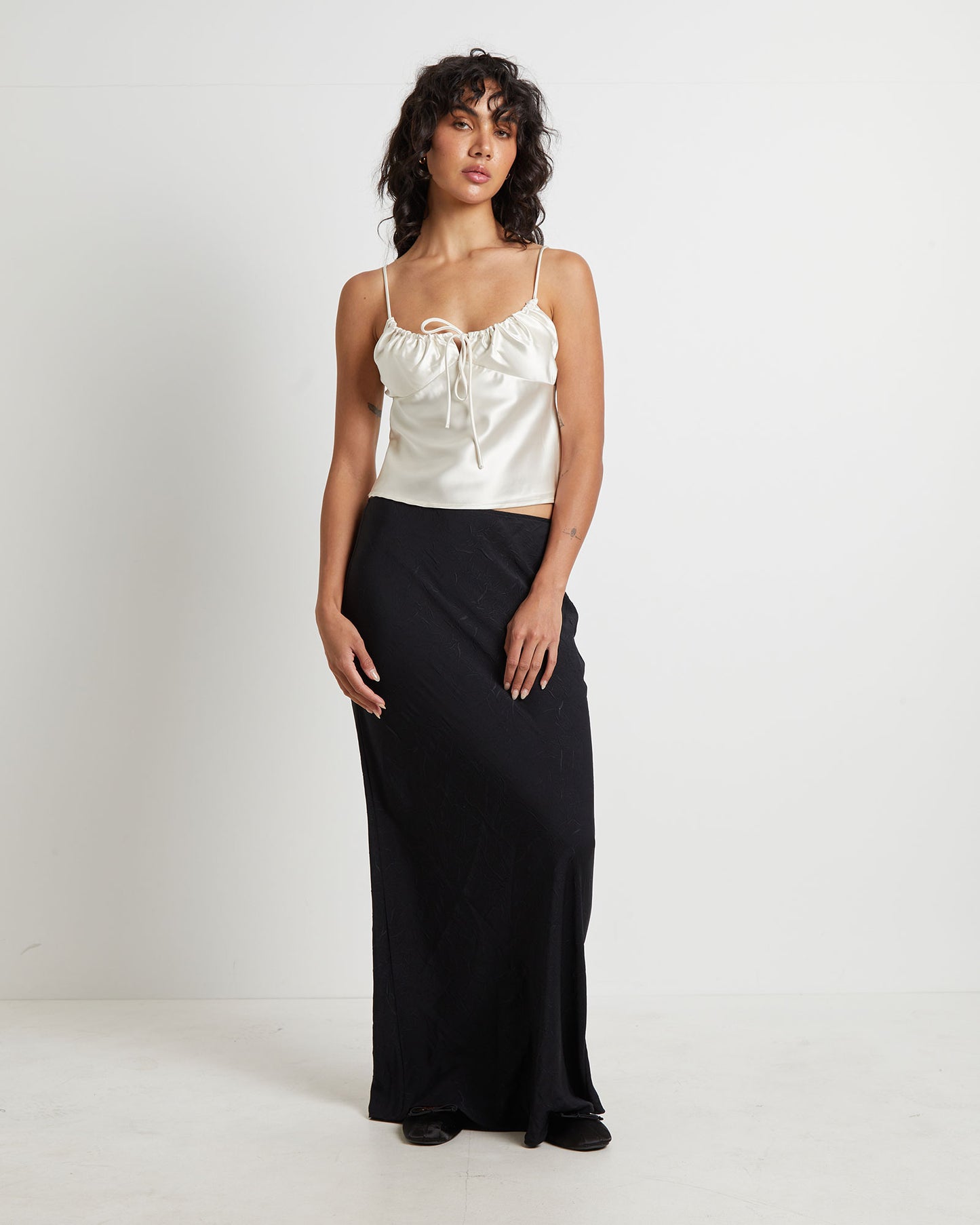 Ruby Romantic Slip Top in Ivory
