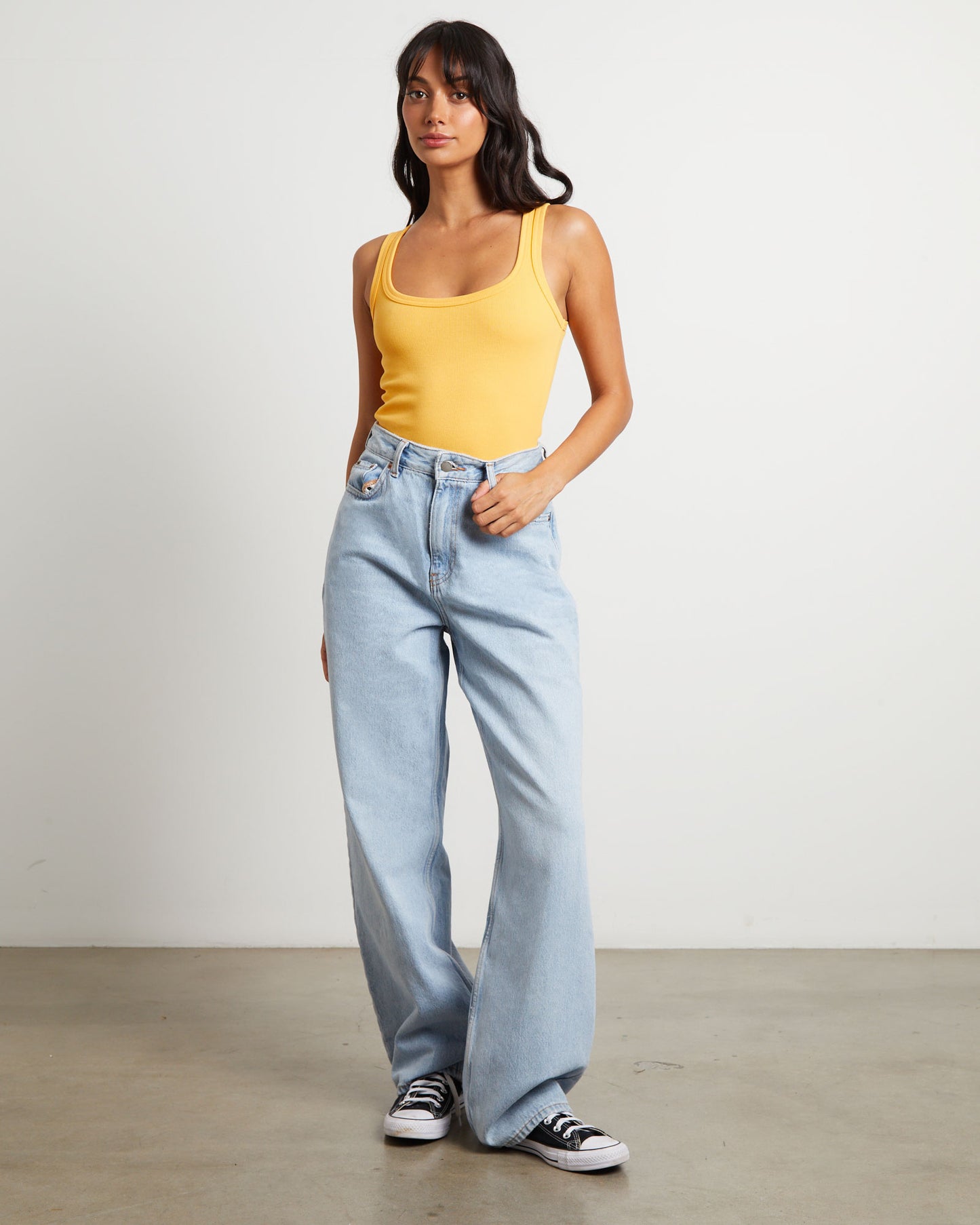 Donna Denim Jeans Stream Light Worn