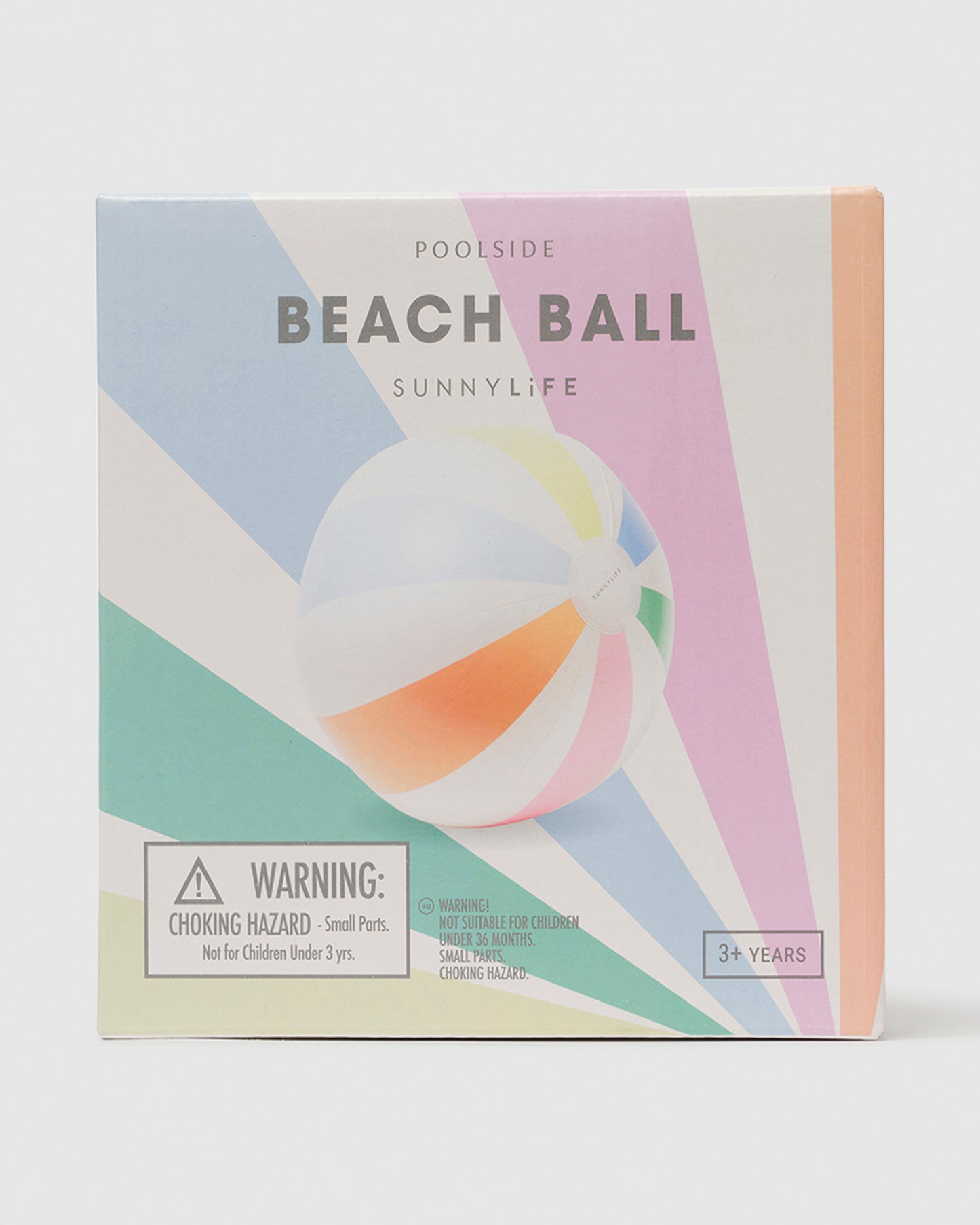 Poolside Inflatable Beach Ball in Pastel Gelato