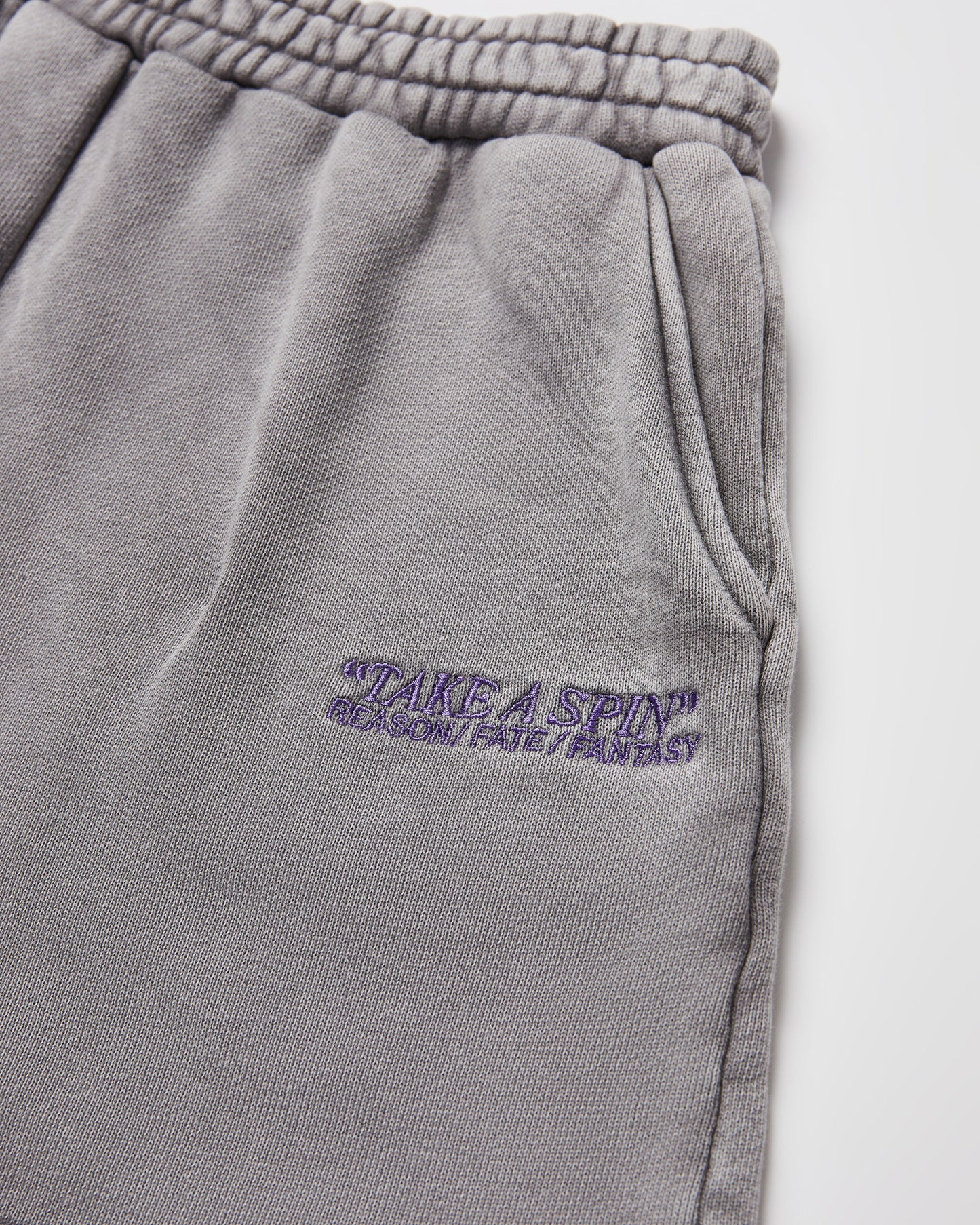 Teen Girls Dive Fleece Short in Grey