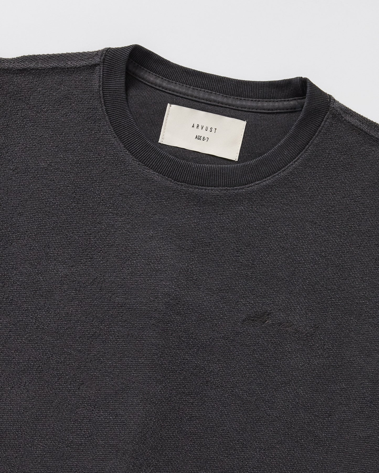 Boys Ramona Linen Short Sleeve T-Shirt in Black