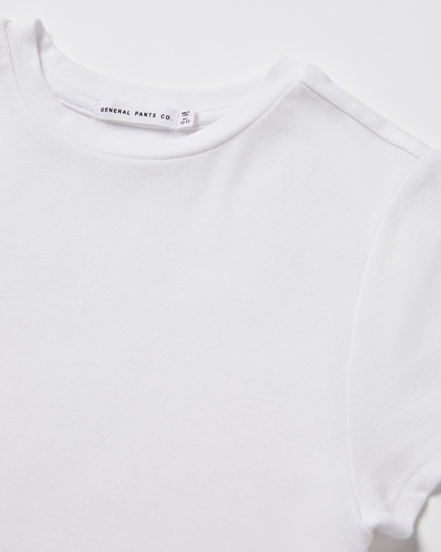 Teen Girls Slinky Fit Short Sleeve T-Shirt in White