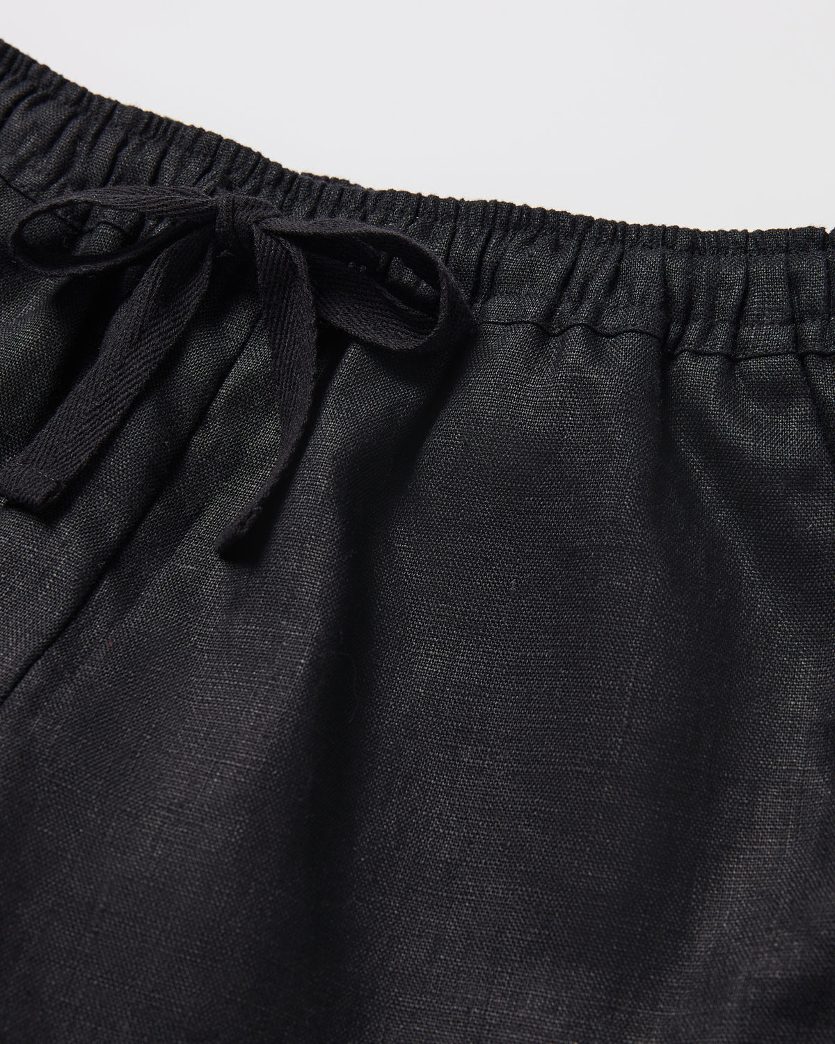 Girls Tide Linen Shorts in Black BLACK
