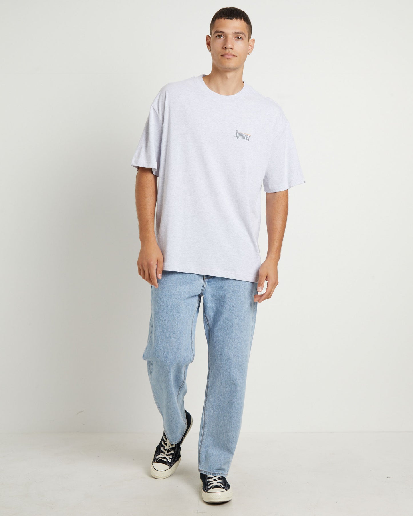 Pop Short Sleeve T-Shirt in Frost Marle Grey