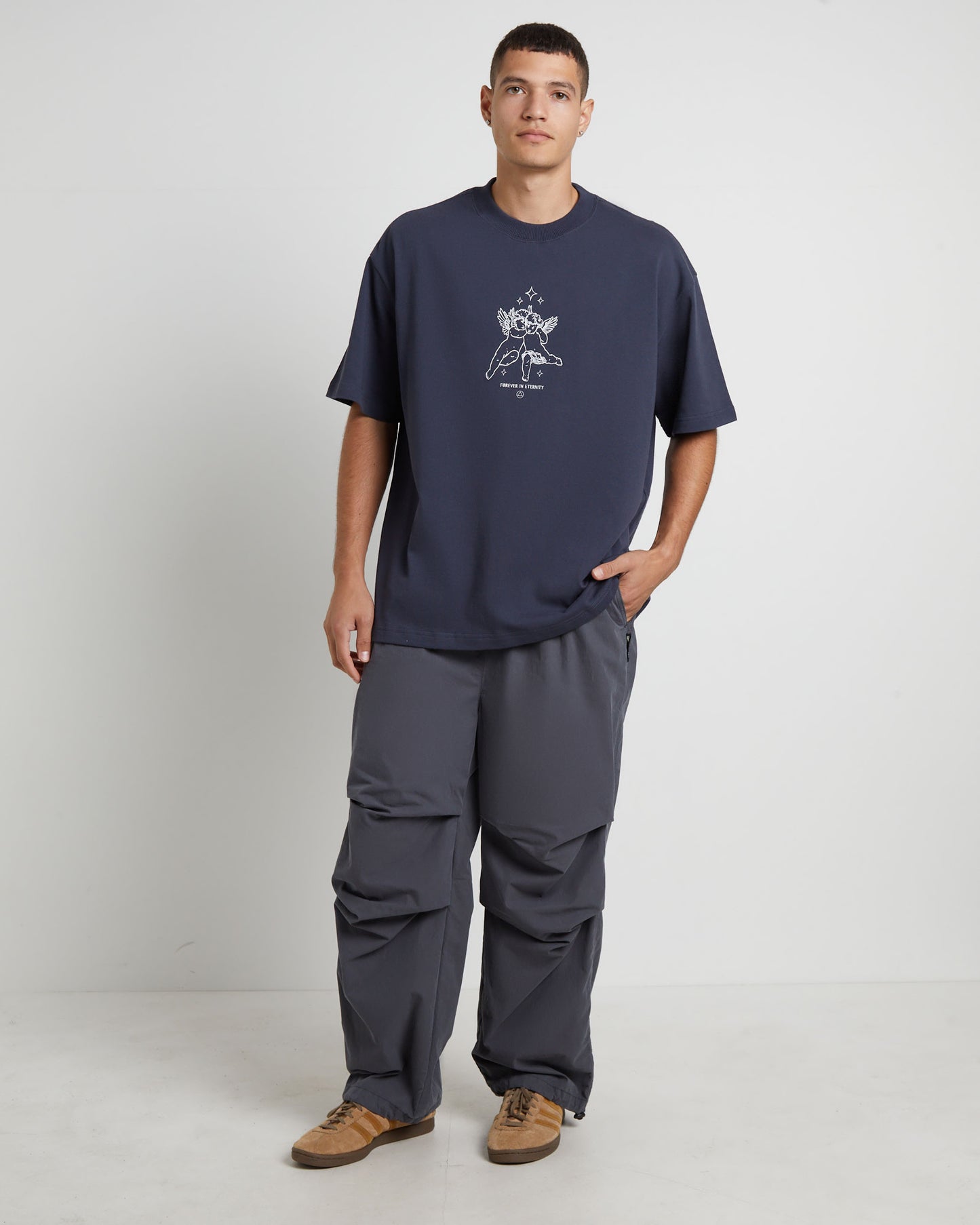 Cherub Short Sleeve T-Shirt in Ink
