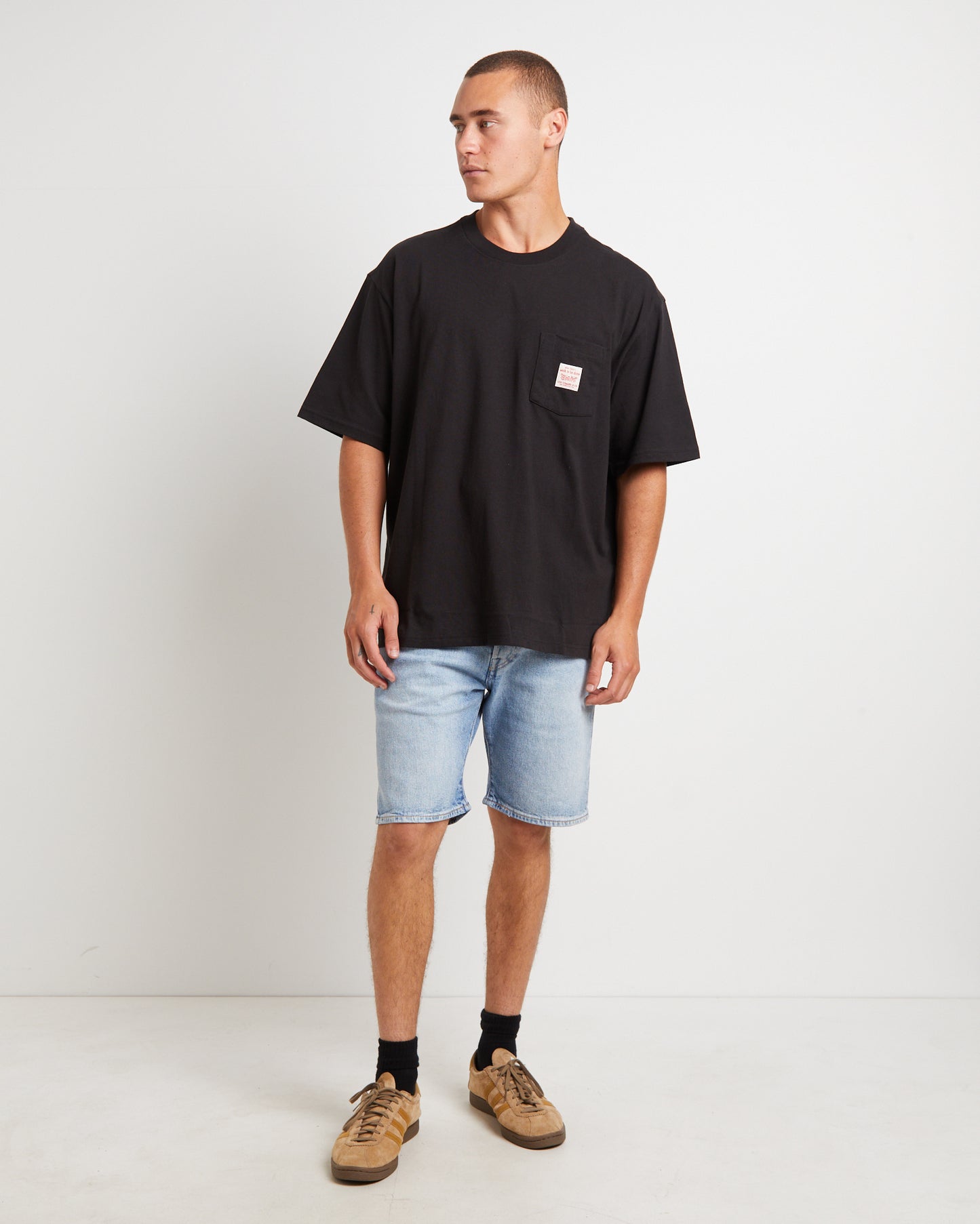 Short Sleeve Workwear T-Shirt in Meteorite Black