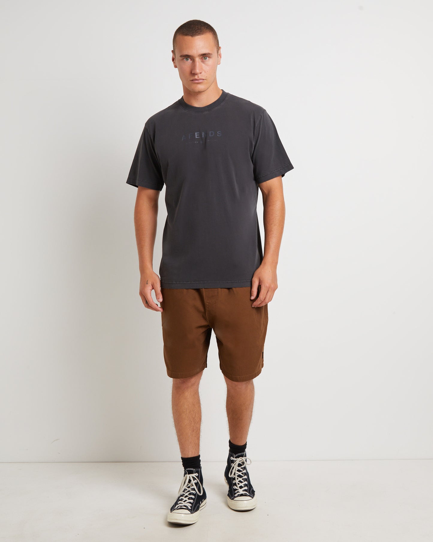 Collage Recycled 18" Swim Shorts in Brown