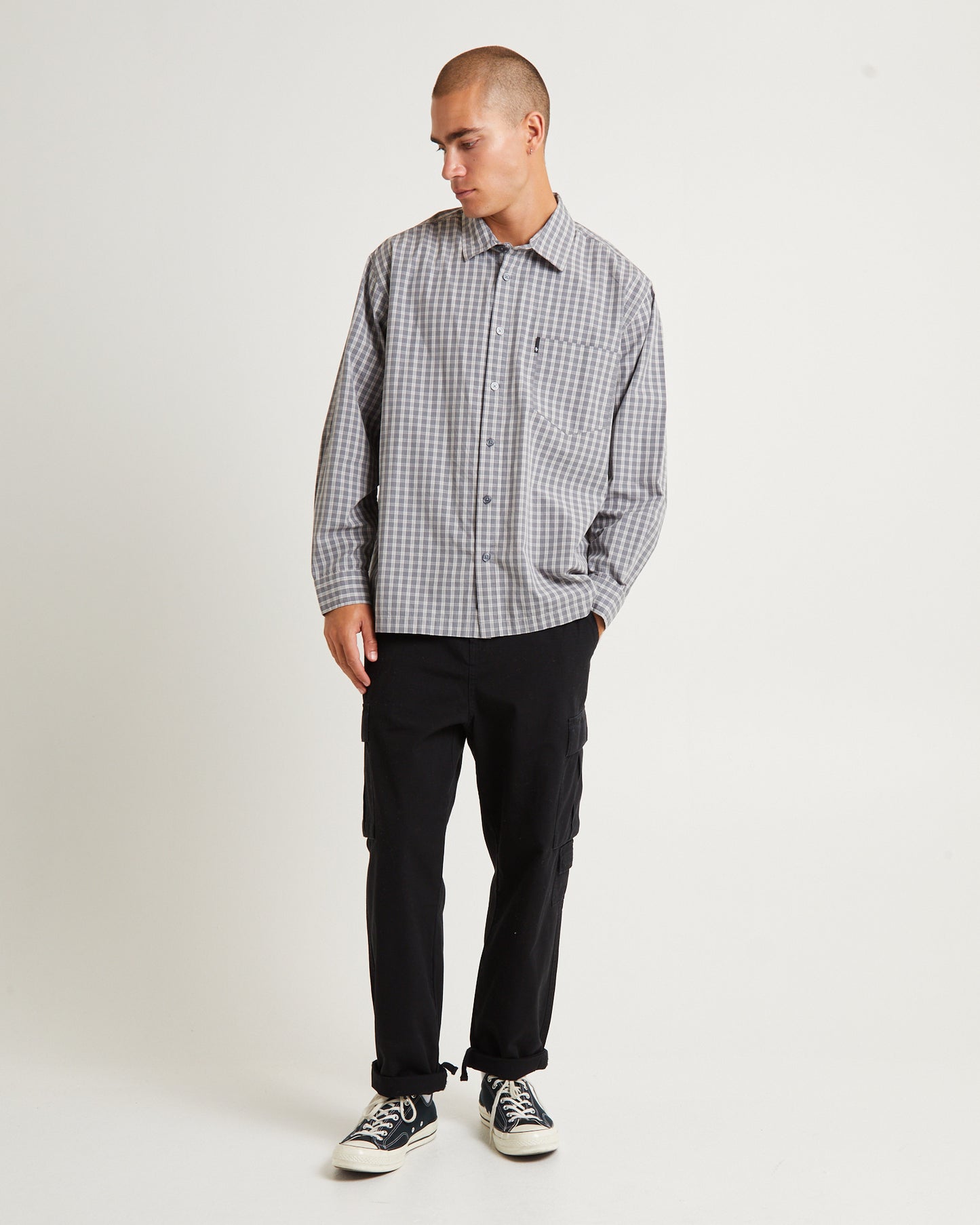 Skate Long Sleeve Shirt Grey