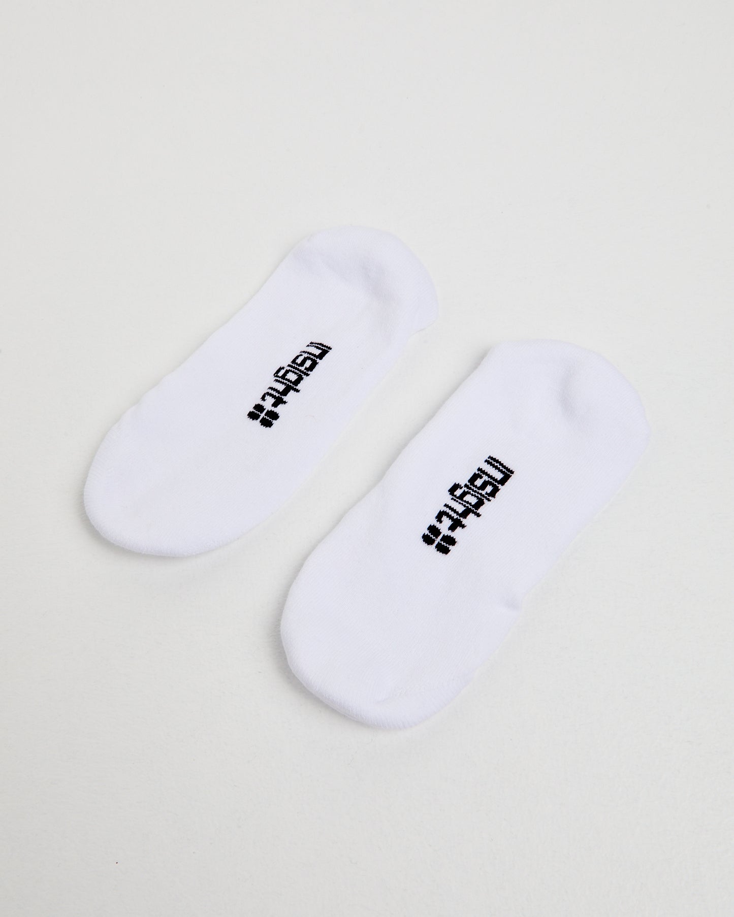 Logo Invisible Socks 3 Pack White