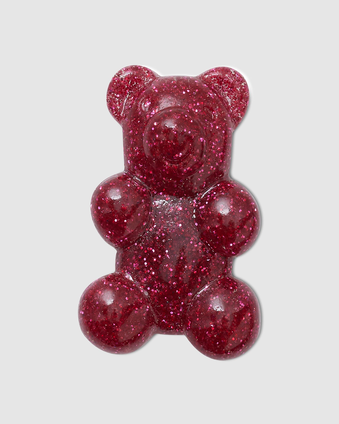 Glitter Pink Candy Bear Jibbitz