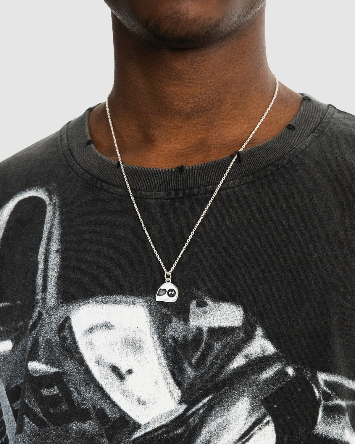 Helmet Necklace SILVER