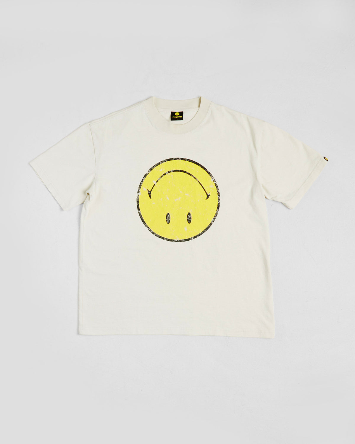 Insight x Smiley Logo T-Shirt VINTAGE WHITE