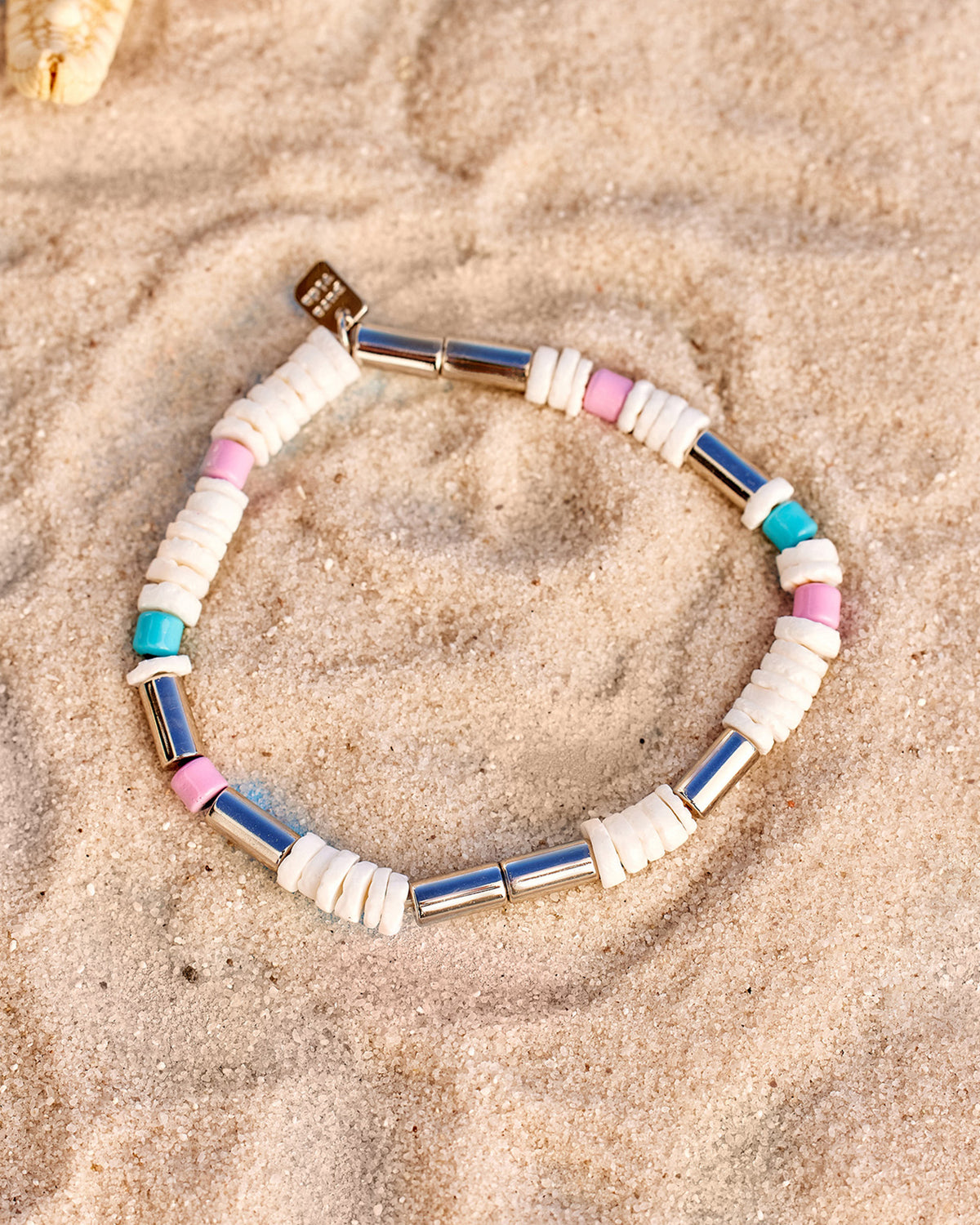 Tropical Breeze Stretch Silver Bracelet SILVER