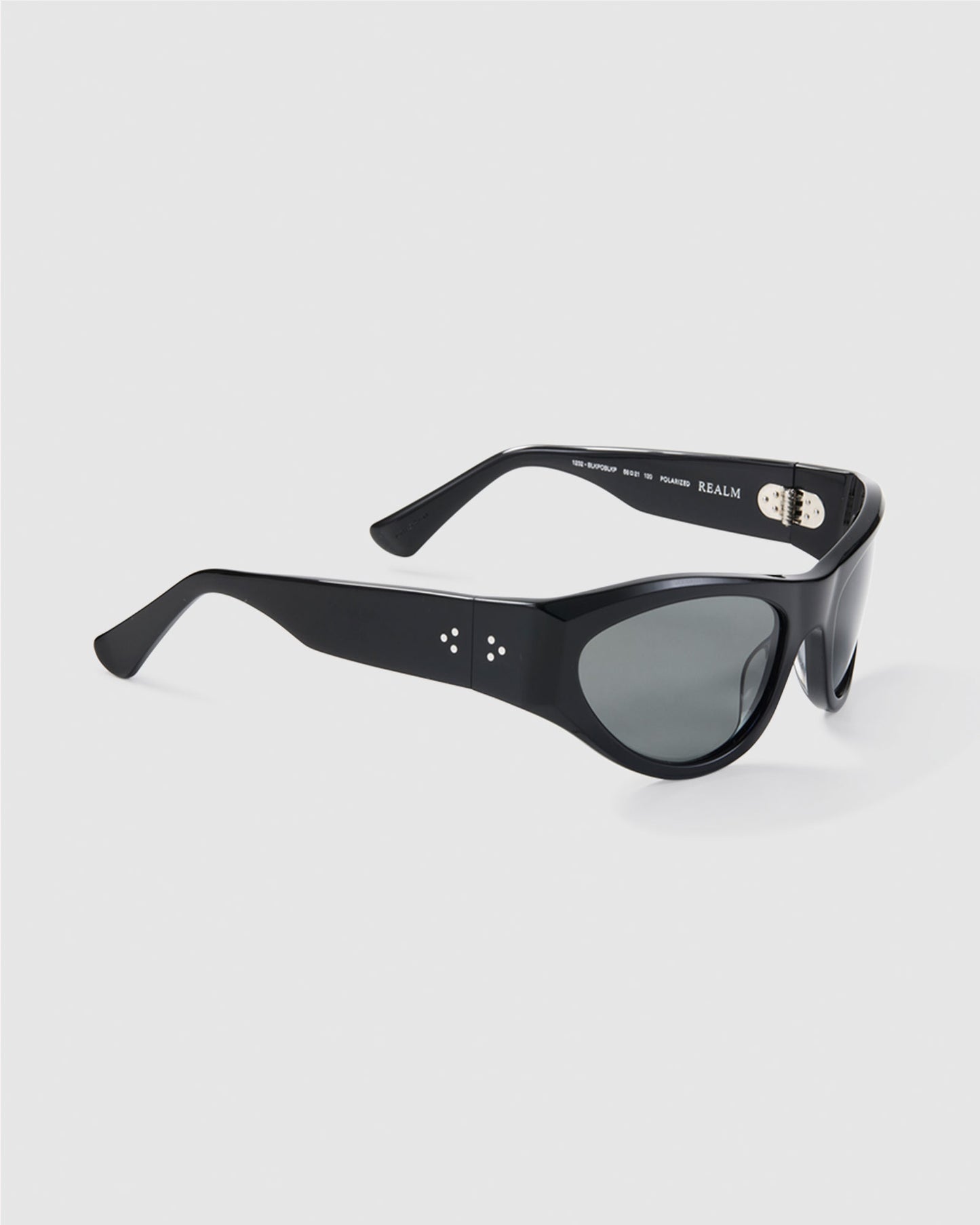 Realm Sunglasses Black Polished/Black Polarized