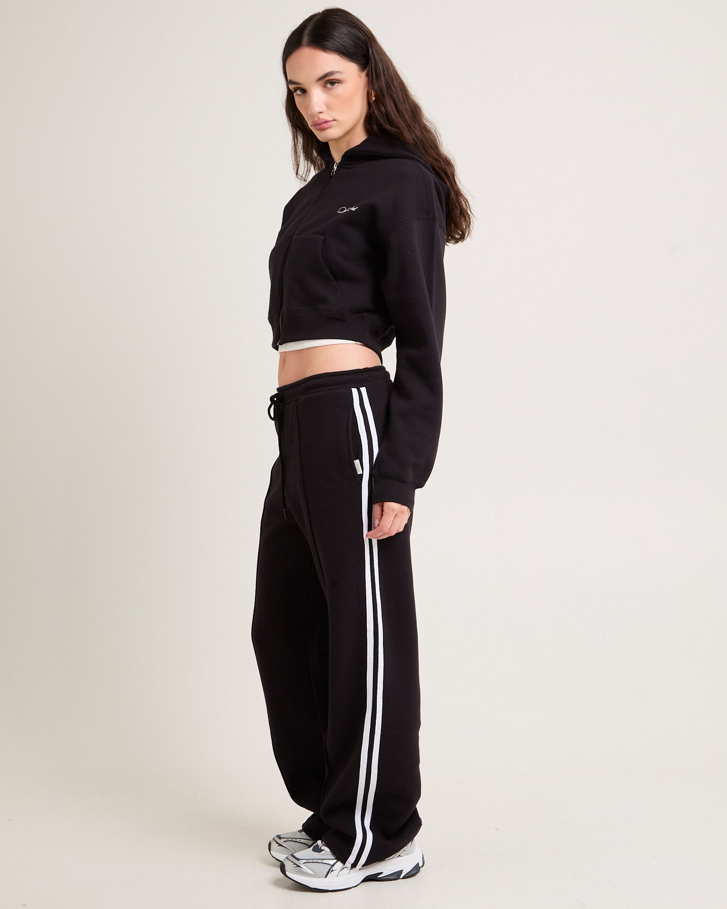 Cropped Zip Hoodie