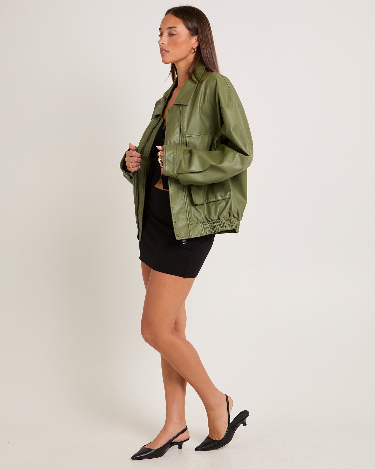 Jen Oversized Patch Pocket Jacket