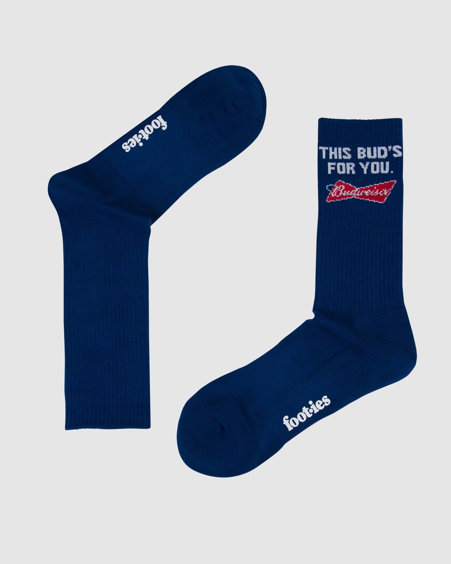 Budweiser Slogan Sneaker Socks 2 Pack