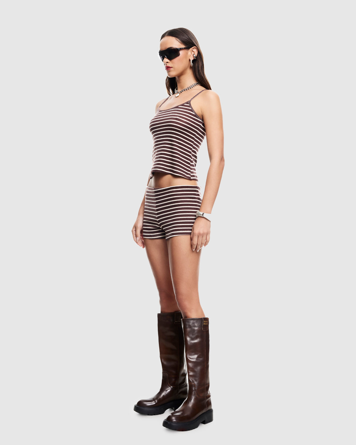 Carrie Cami WINE STRIPE