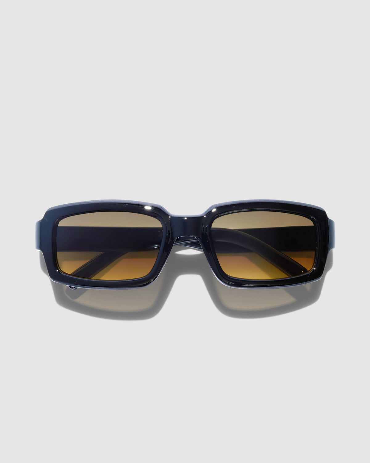 Interceptor Sunglass POLISHED BLACK / AMBER FADE