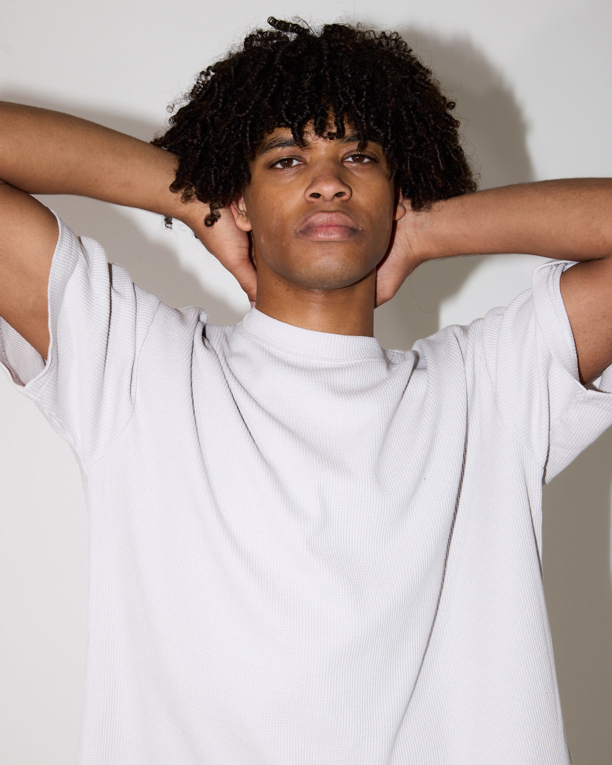 Waffle Crop T-Shirt FROST MARL