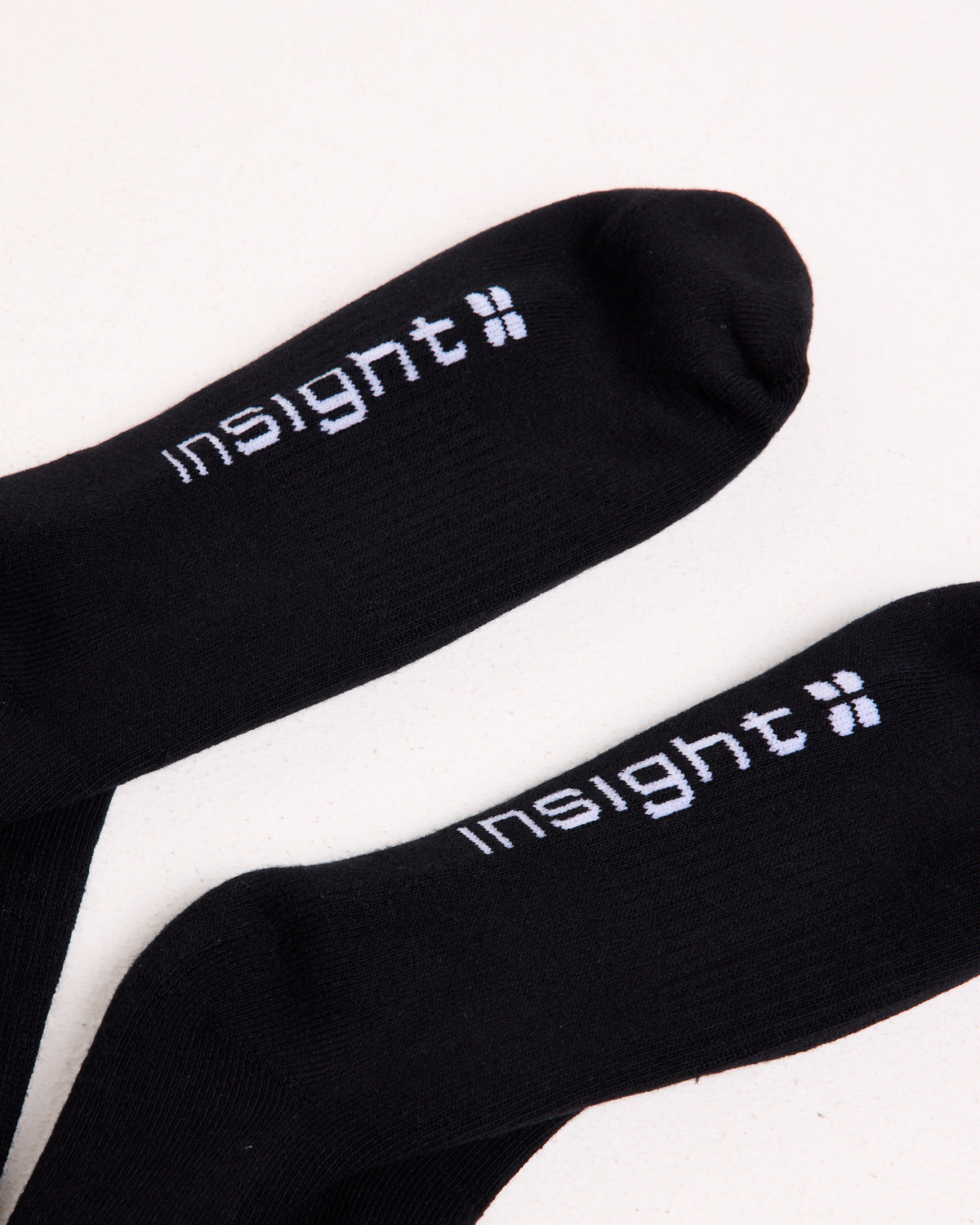 Box Logo Crew Socks 3 Pack BLACK