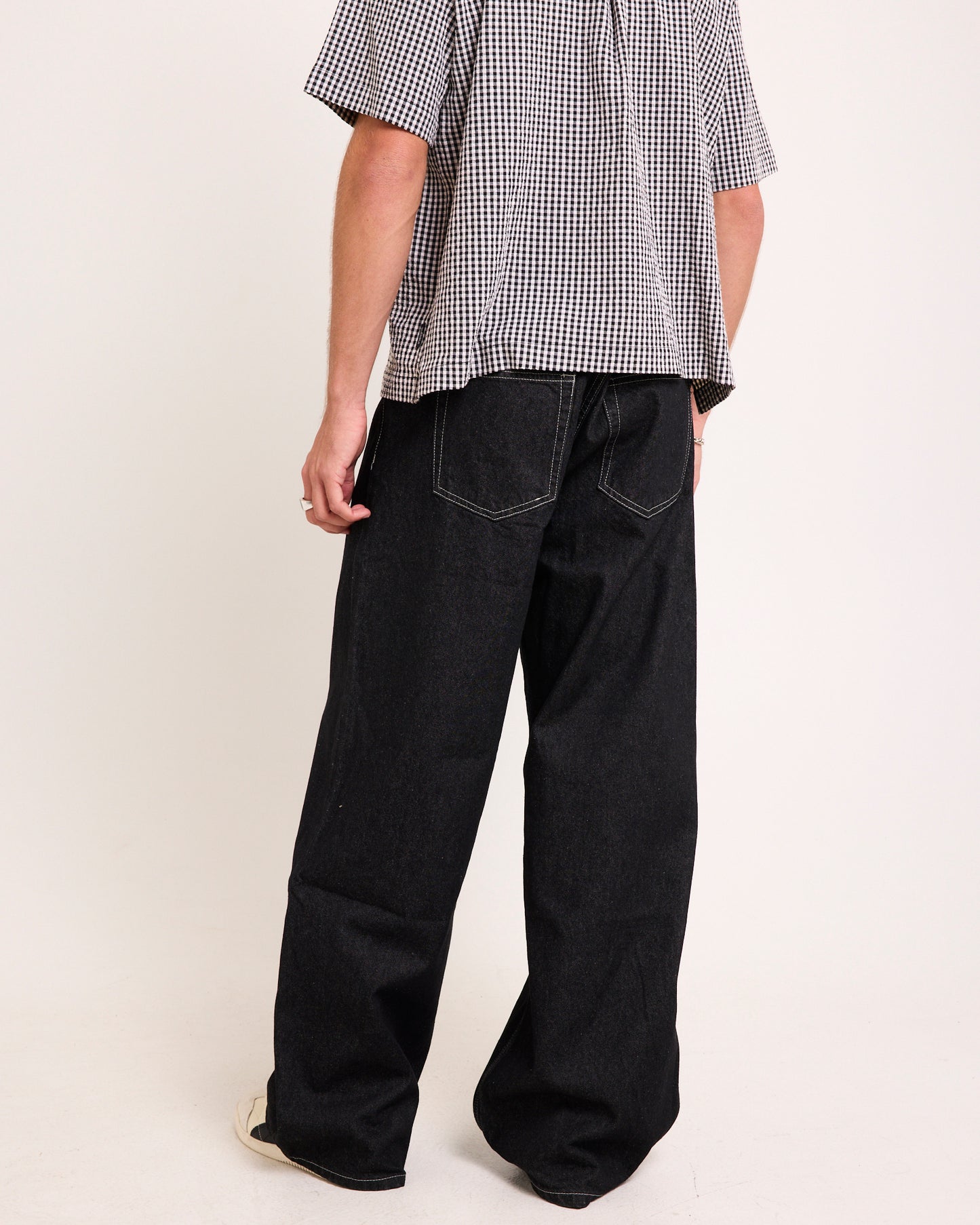 Cormac Baggy Denim Jeans BLACK RINSE CONTRAST