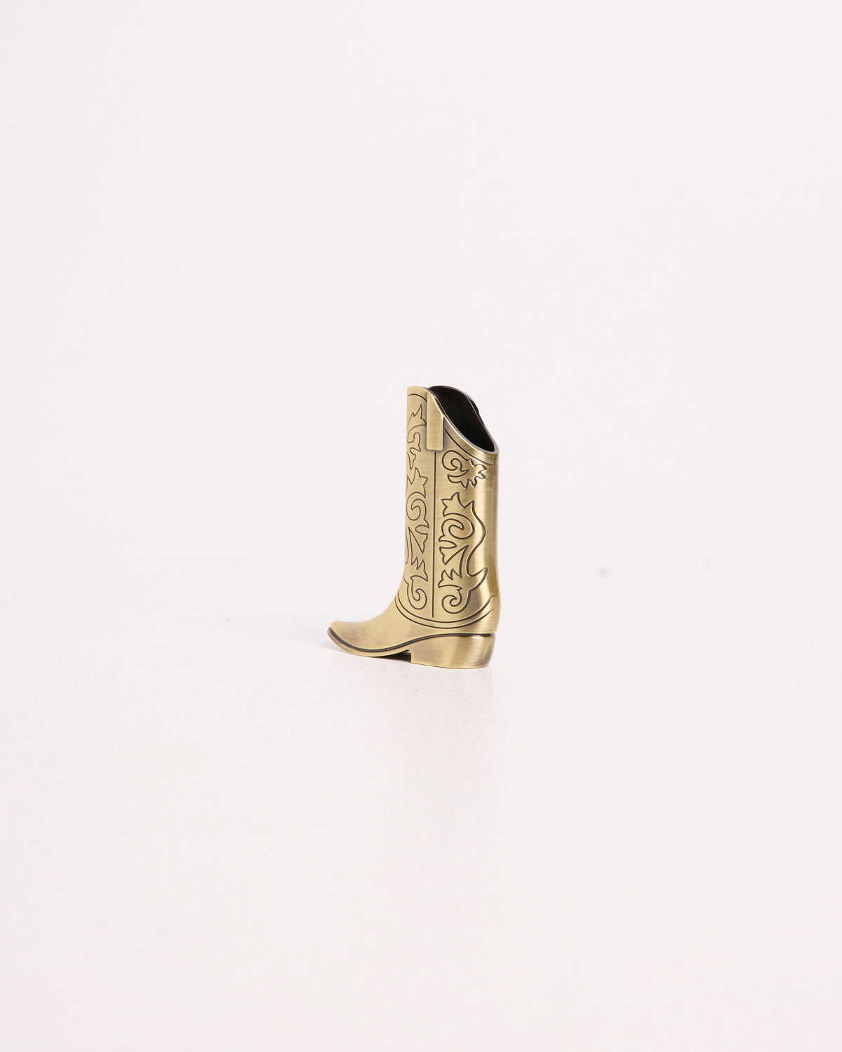 Cowboy Boot Lighter Holder BRASS