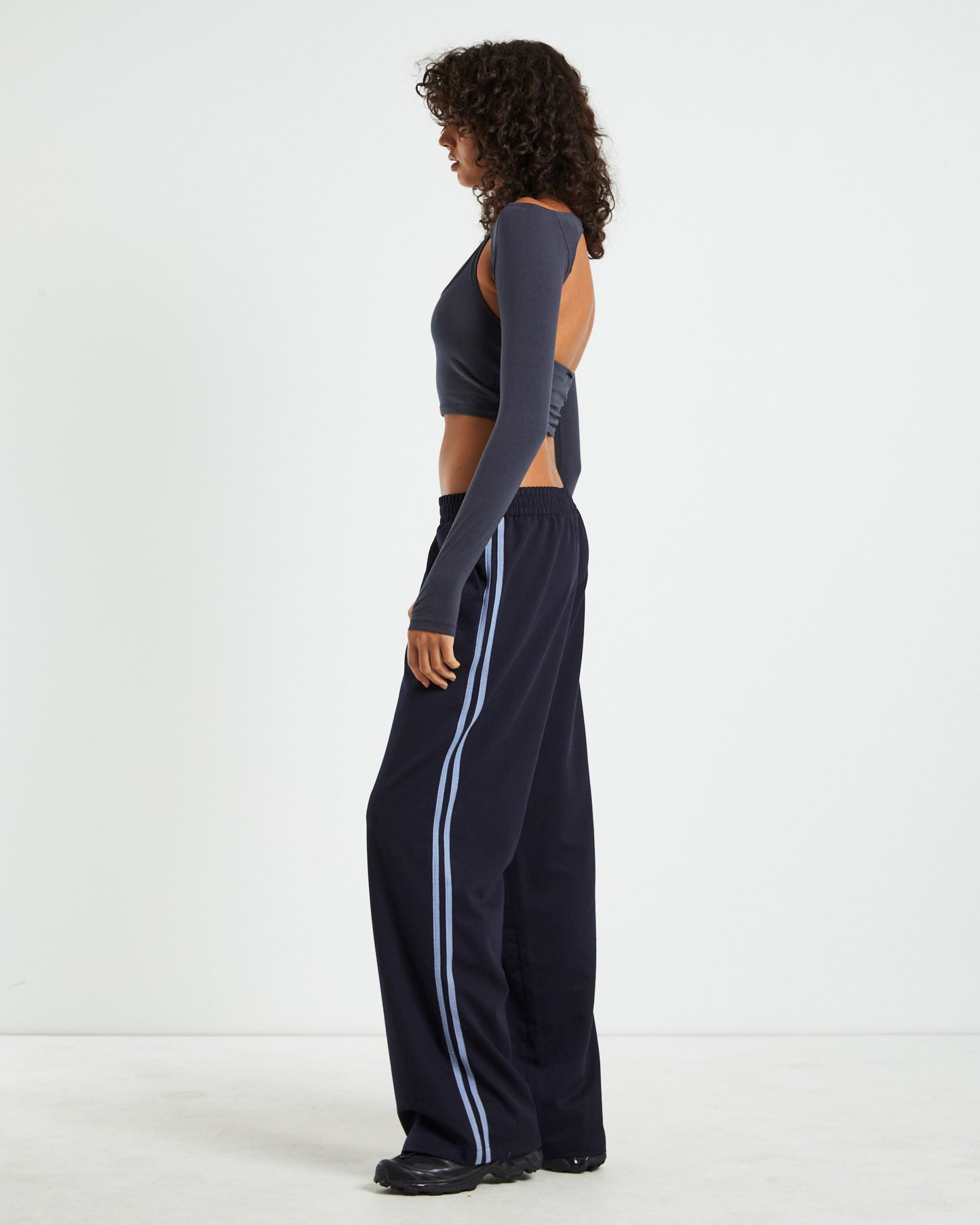 Brandy Long Sleeve Top Ocean Storm Grey