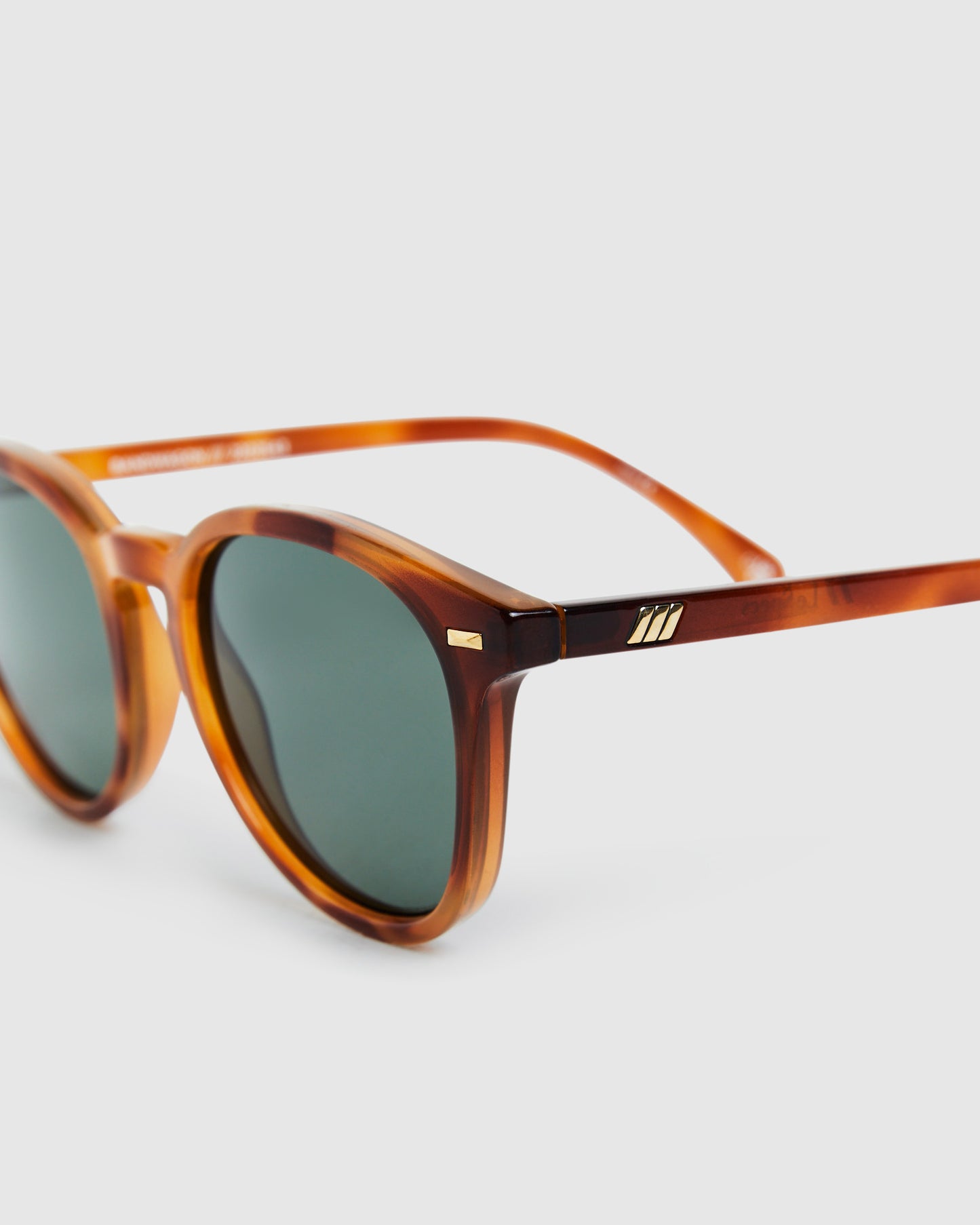 Bandwagon Sunglasses Vintage Tort/Green Mono