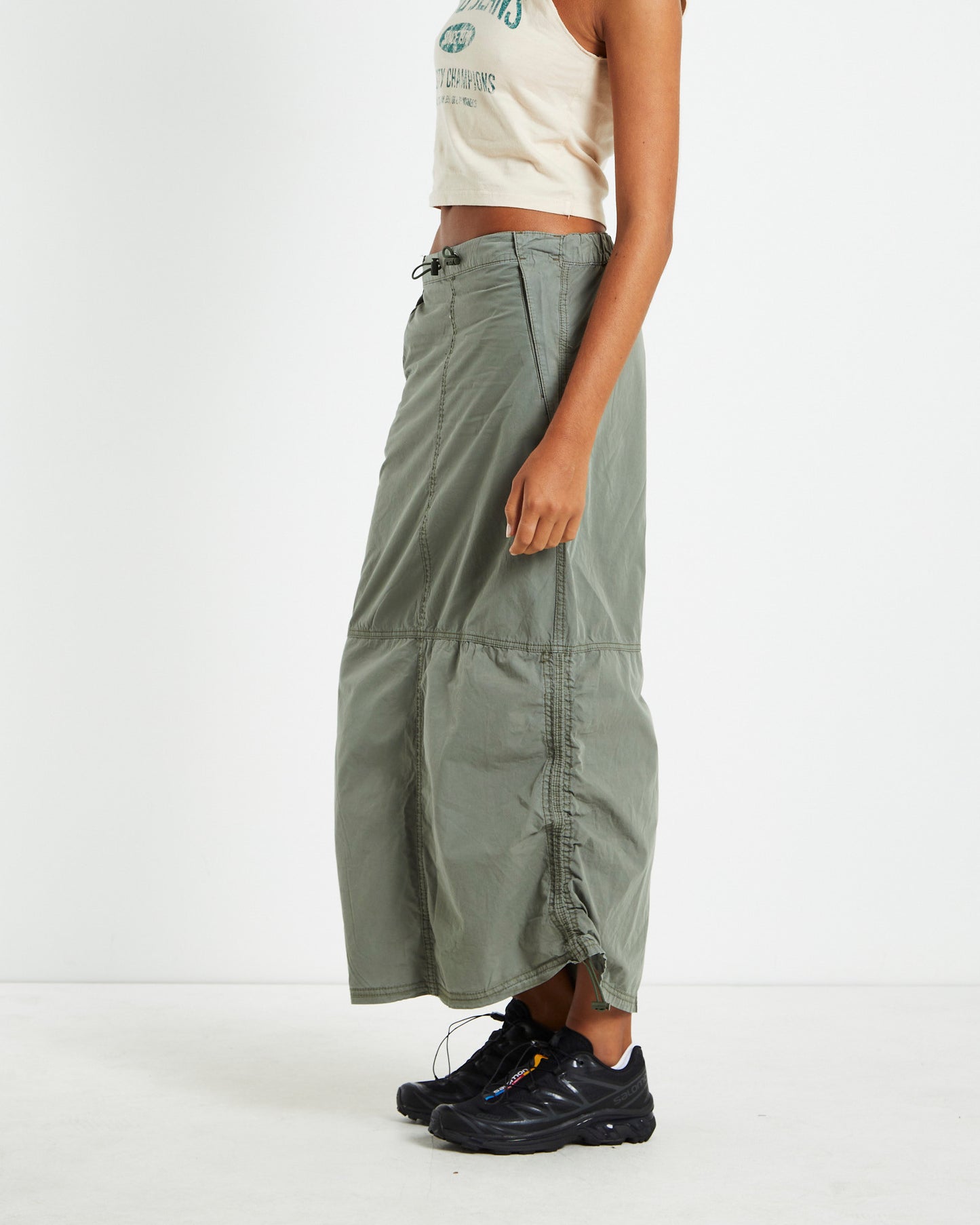 BDG Maxi Utility Skirt Grey