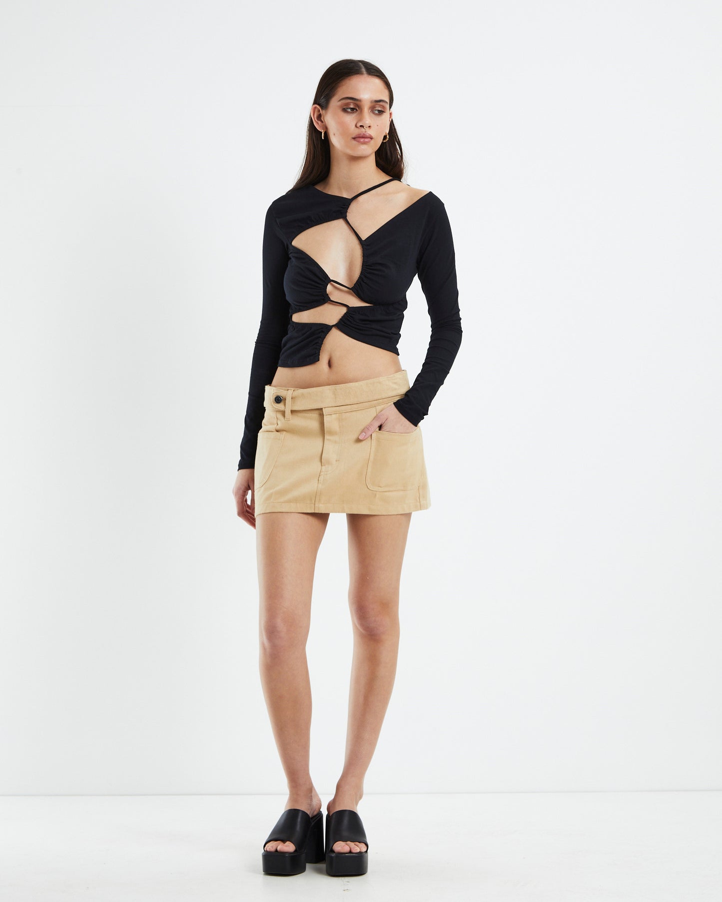 Rajina Top Lycra Black