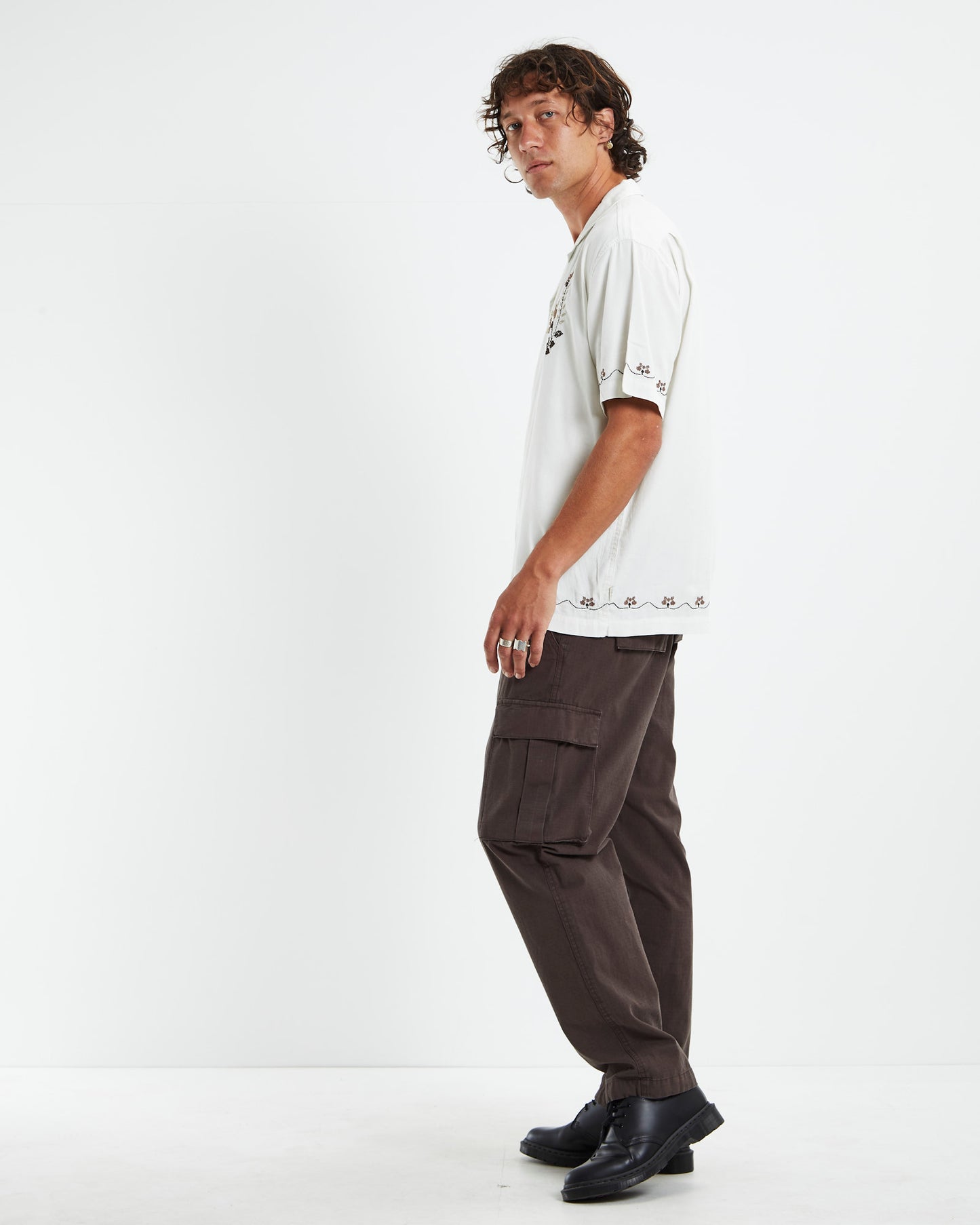 Natives Short Sleeve Resort Shirt Off White