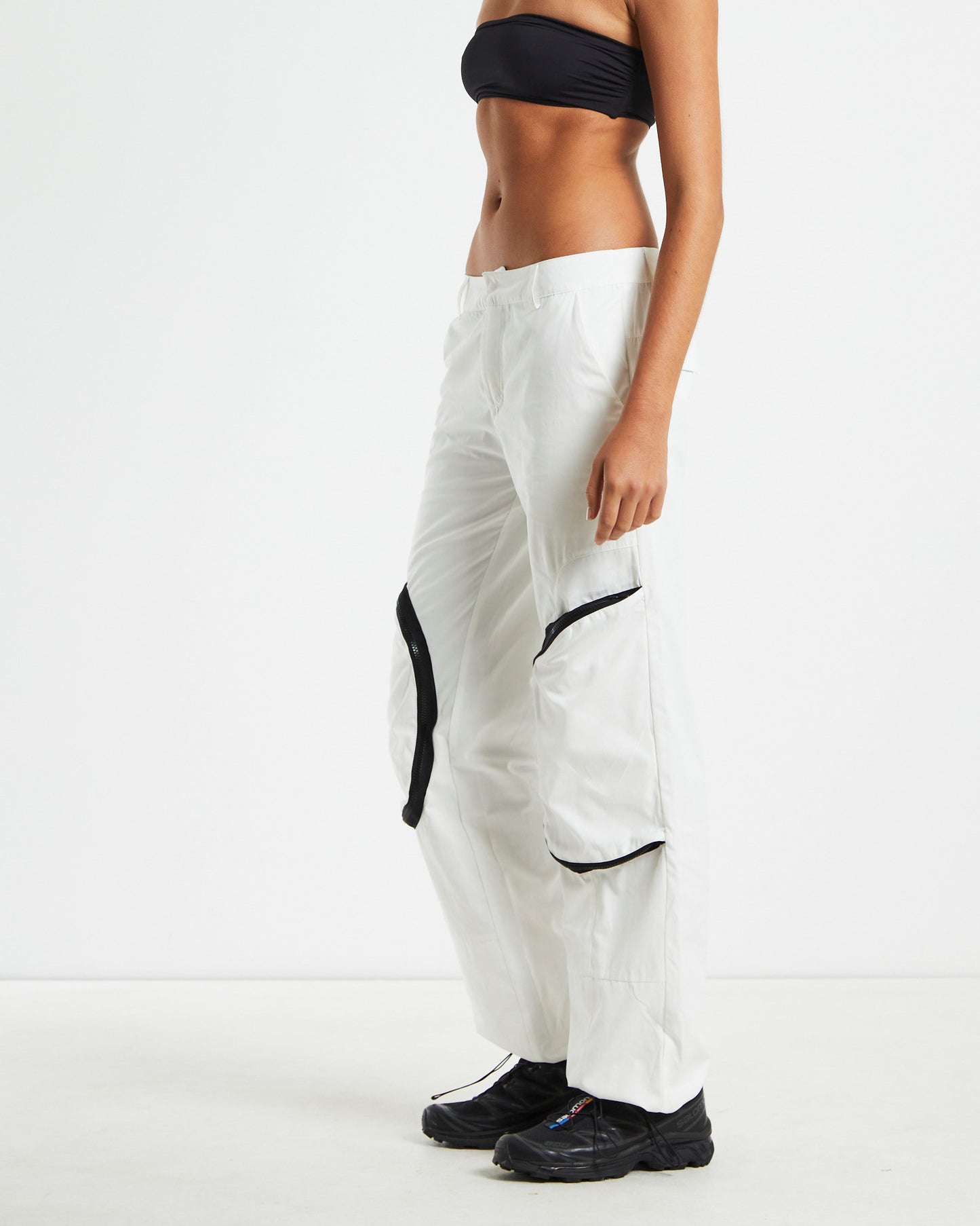 Skylar Patch Pocket Ski Pants White