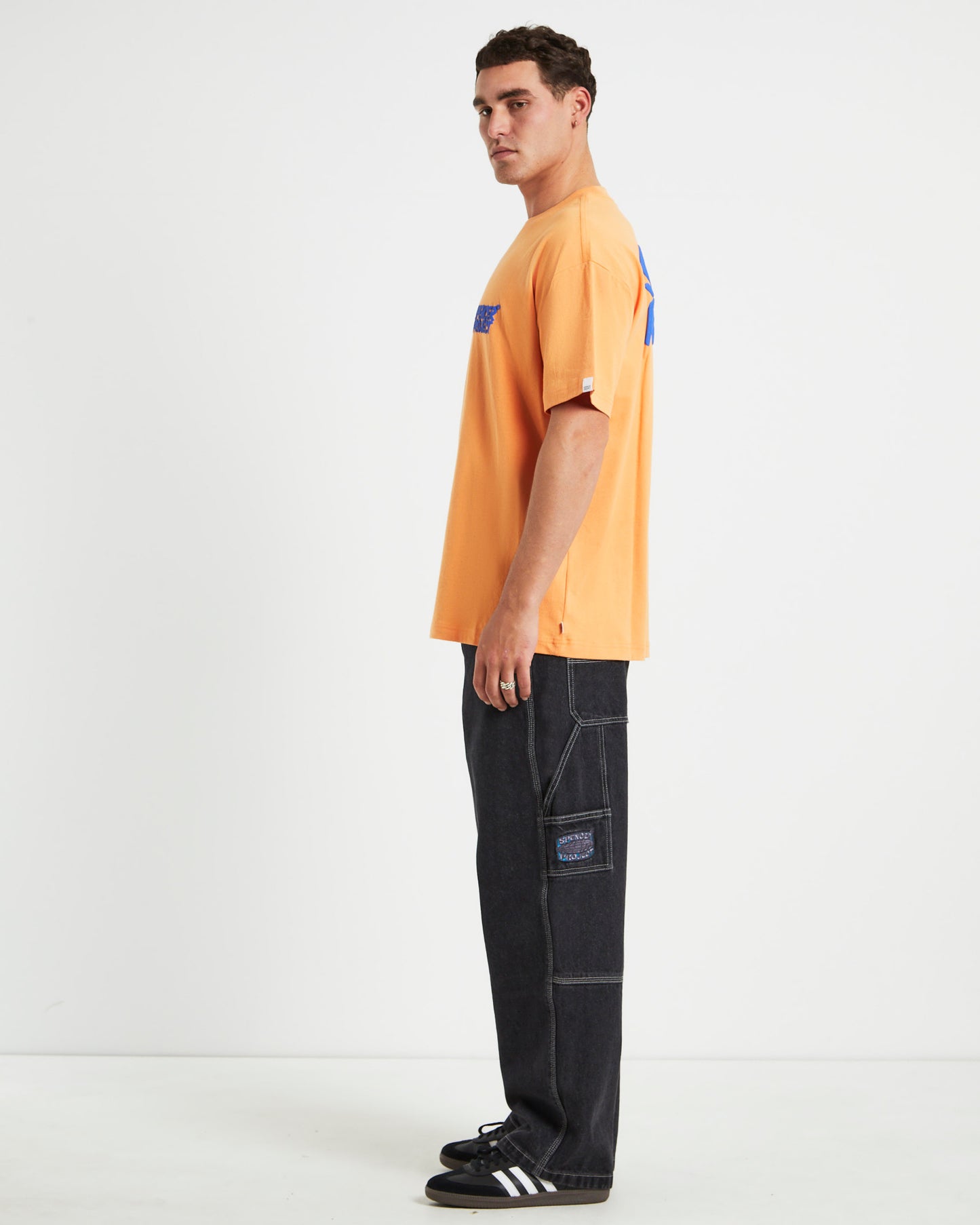 Puffy Short Sleeve T-Shirt in Orange