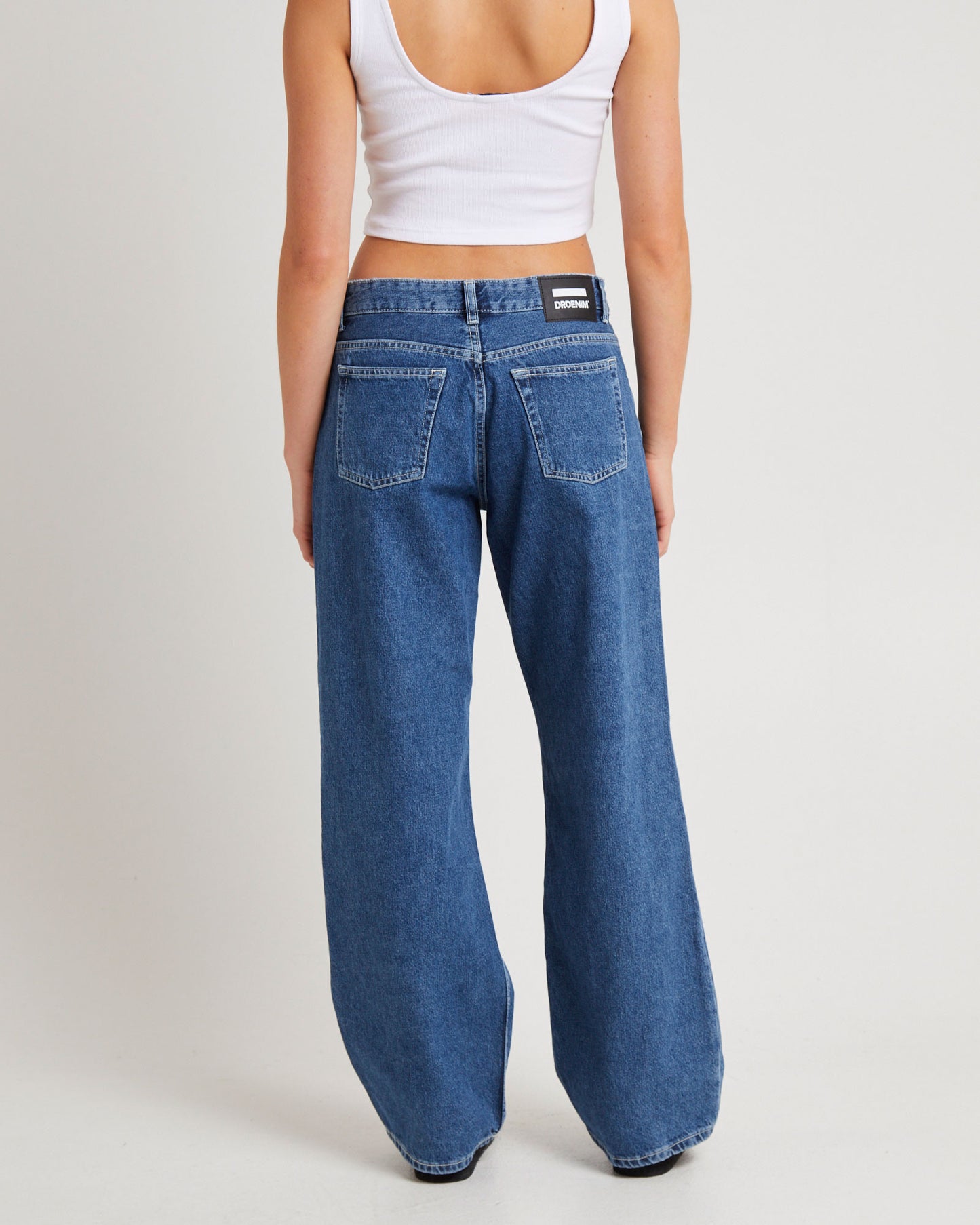 Hill Low Denim Jeans Pebble Mid Stone