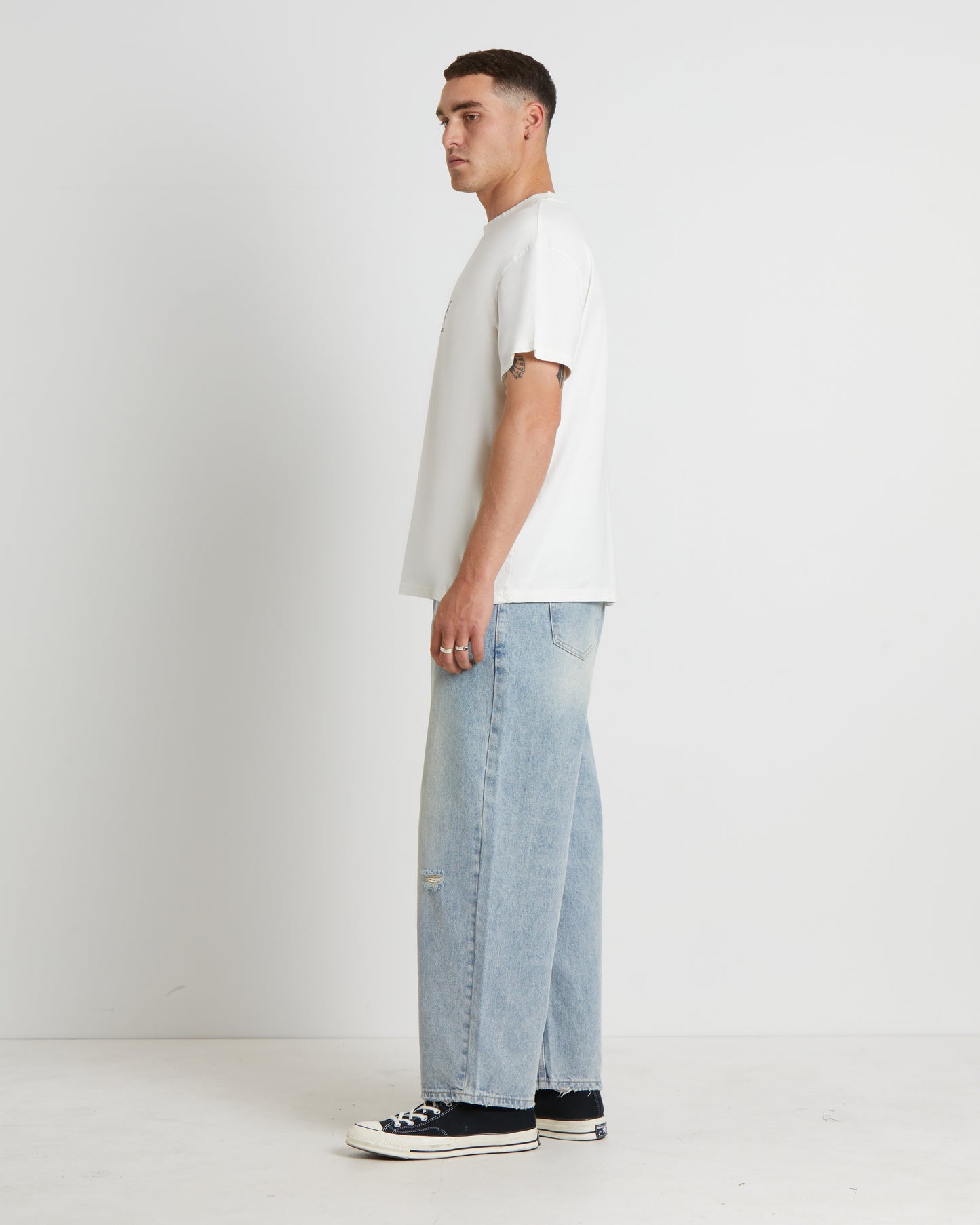 Dune Short Sleeve T-Shirt in Vintage White