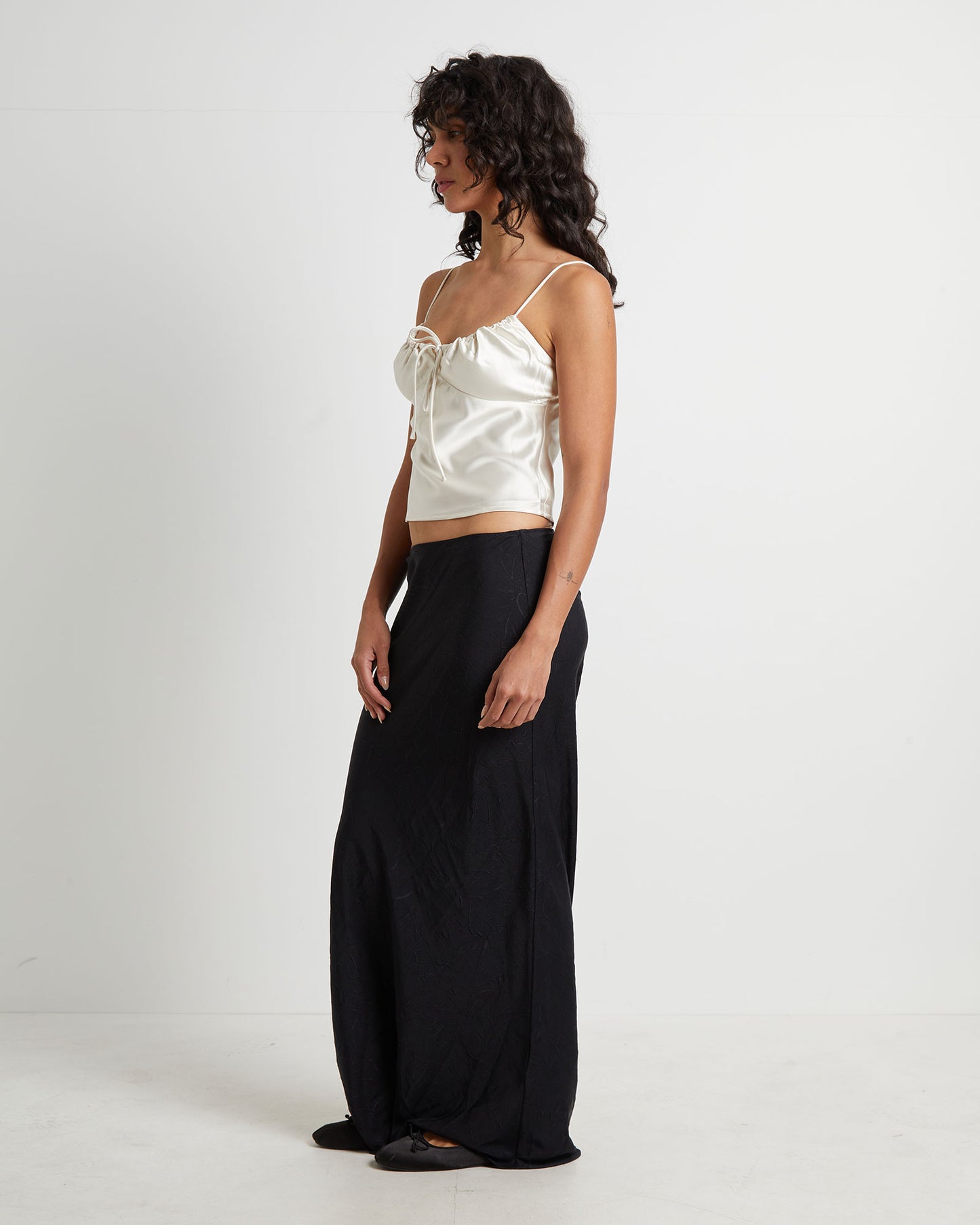 Ruby Romantic Slip Top in Ivory